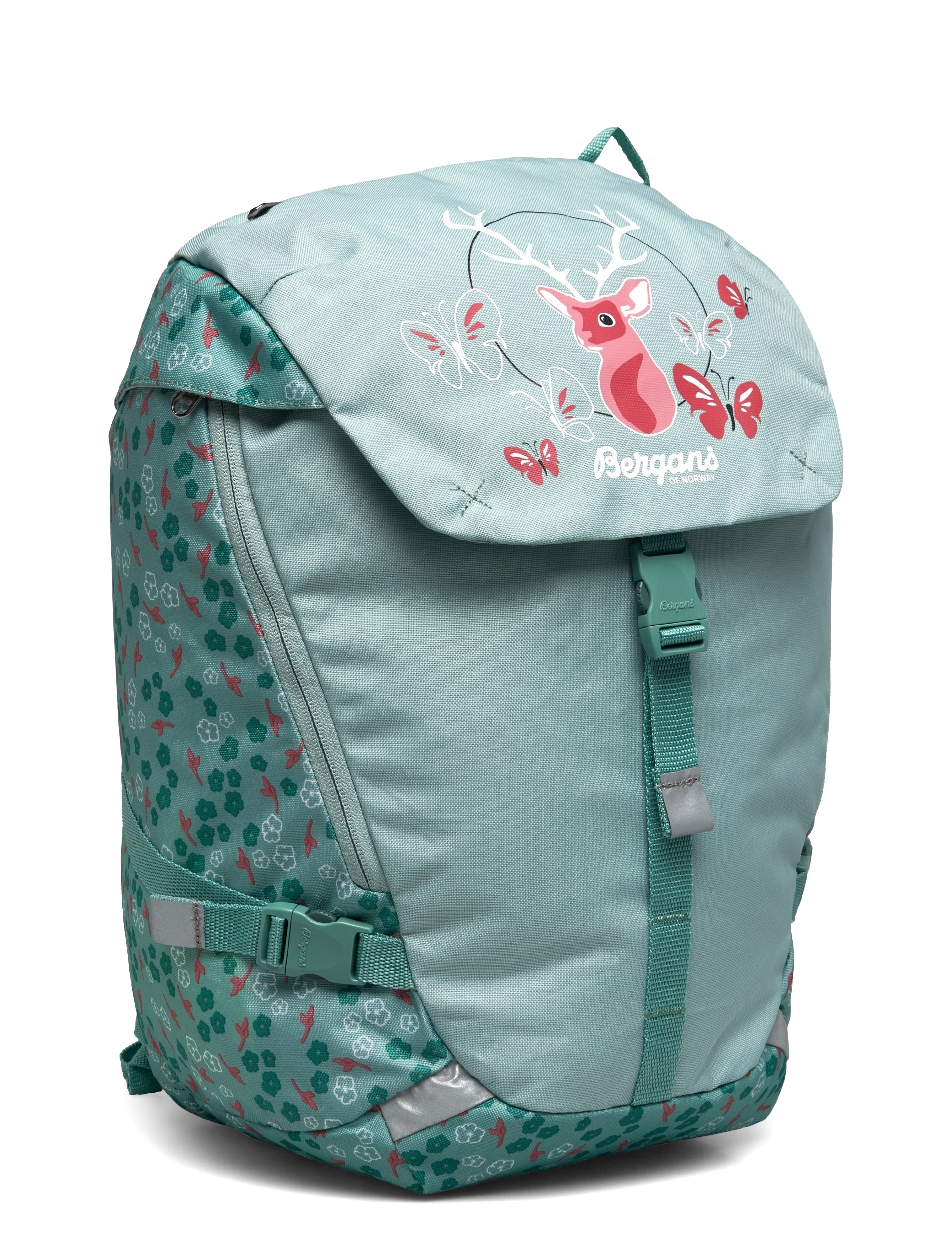 Bergans - Aksla 24 Lid Dark Riviera Blue Topo 24L - misty forest flowers - 2