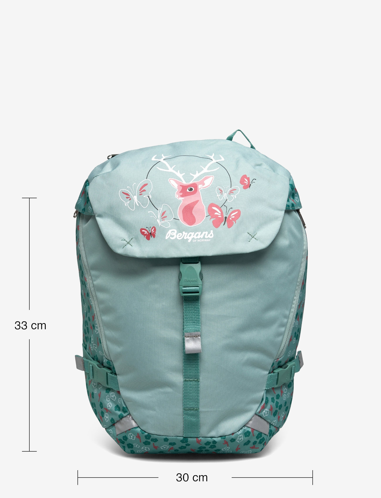 Bergans - Aksla 24 Lid Dark Riviera Blue Topo 24L - misty forest flowers - 4