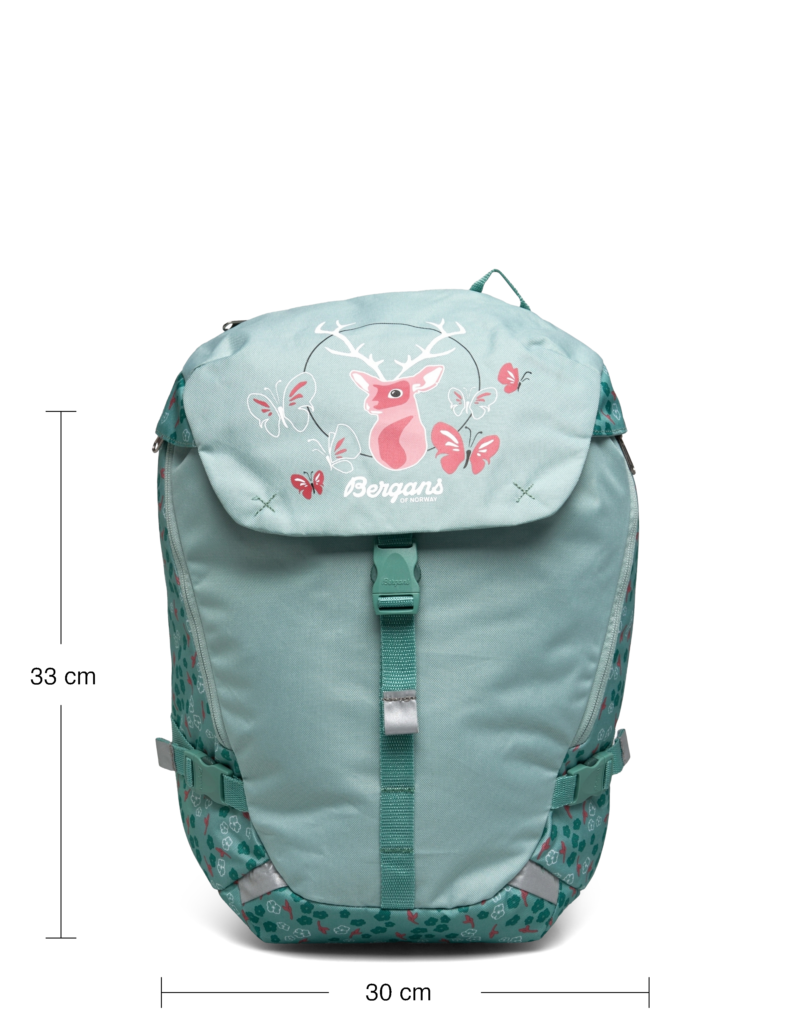 Bergans - Aksla 24 Lid Dark Riviera Blue Topo 24L - misty forest flowers - 4