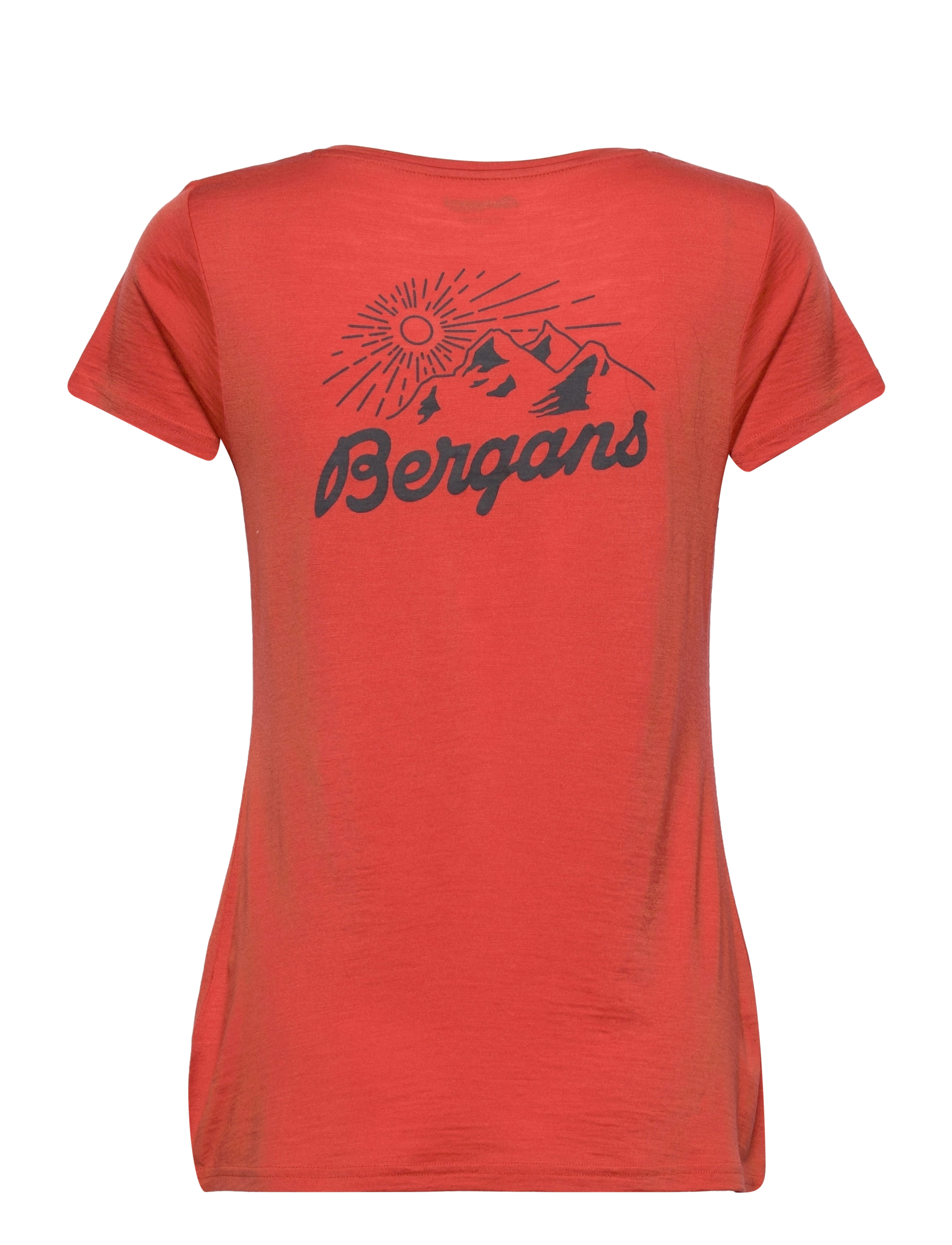 Bergans - Graphic Wool W Tee - brick - 1
