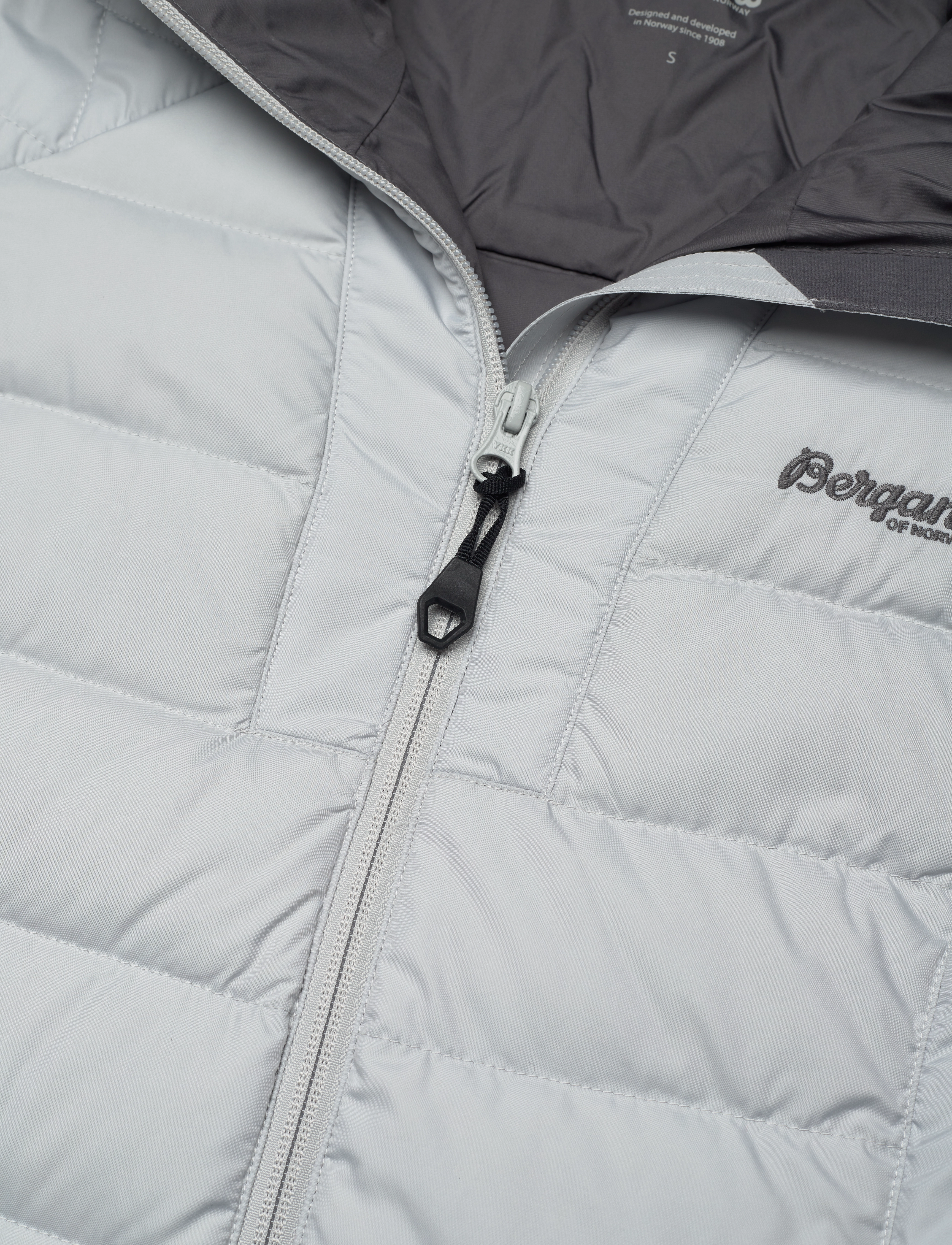 Bergans - Røros Down Hybrid W Jkt Alu/SolidDkGrey M - aluminium / solid dark grey - 2