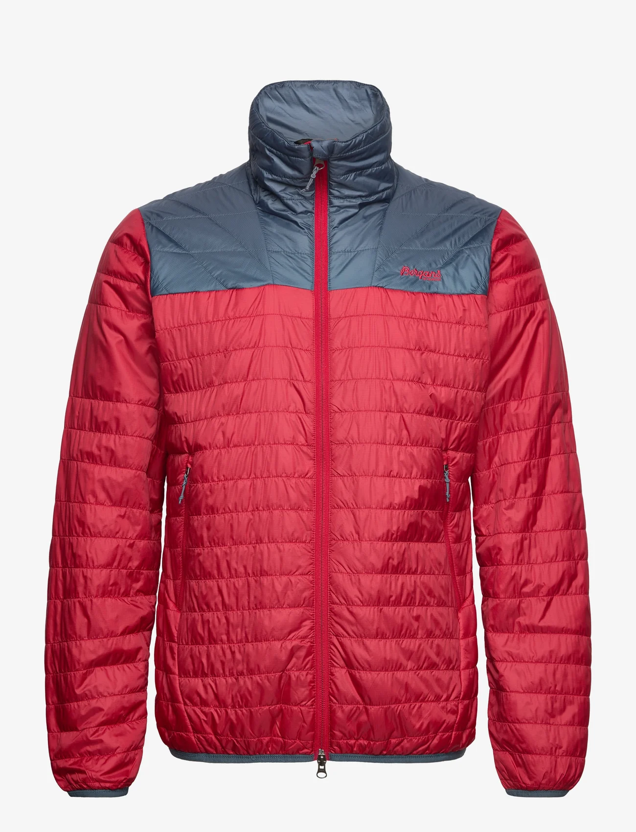 Bergans - Røros Light Insulated Jacket Red/Orion Blue L - vinterjackor - red/orion blue - 0