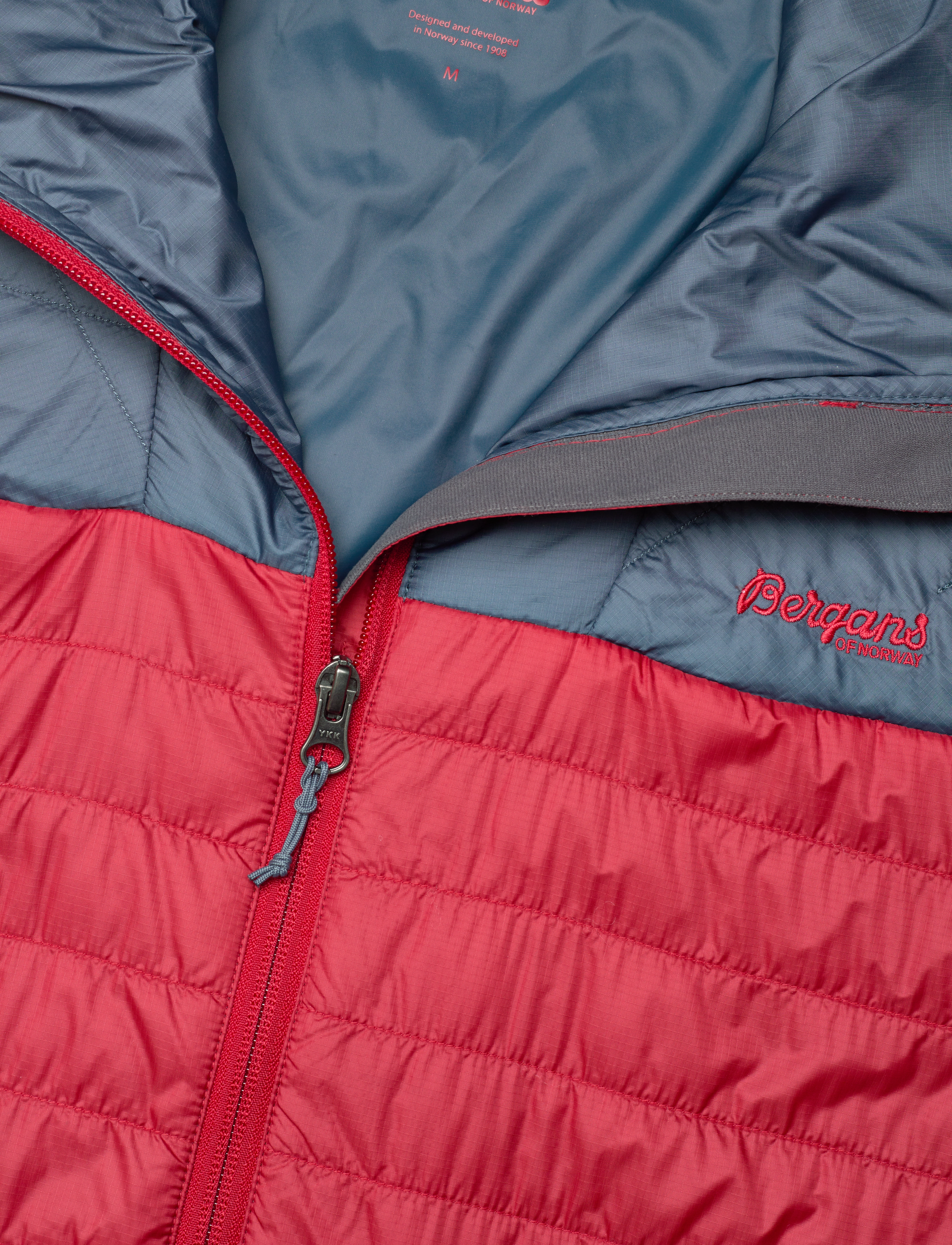Bergans - Røros Light Insulated Jacket Red/Orion Blue L - red/orion blue - 2