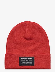 Bergans - Fine Knit Beanie Brick One Size - brick - 0