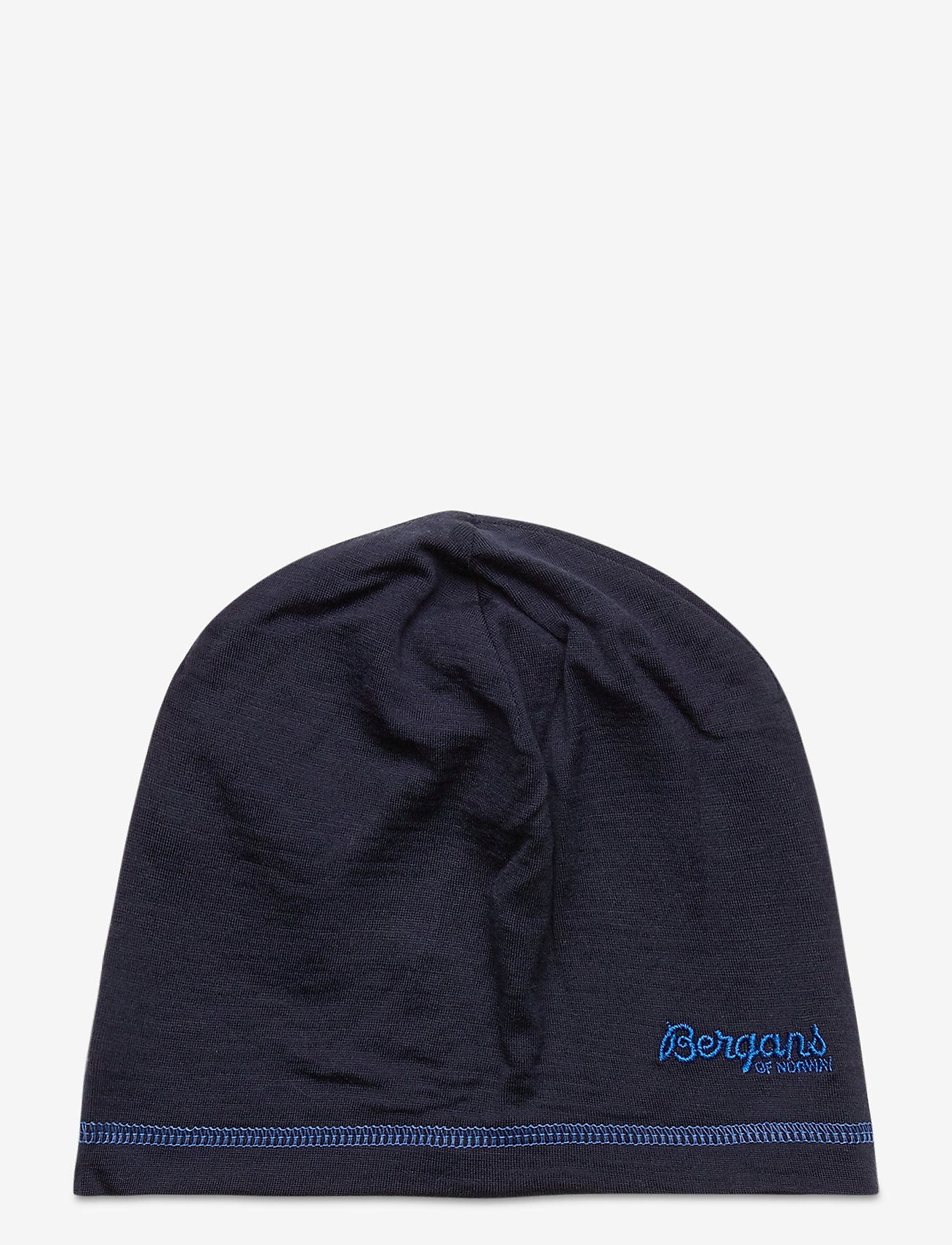 Bergans - Bergans Wool Junior Beanie Navy Mel 50 - laagste prijzen - navy melange - 0