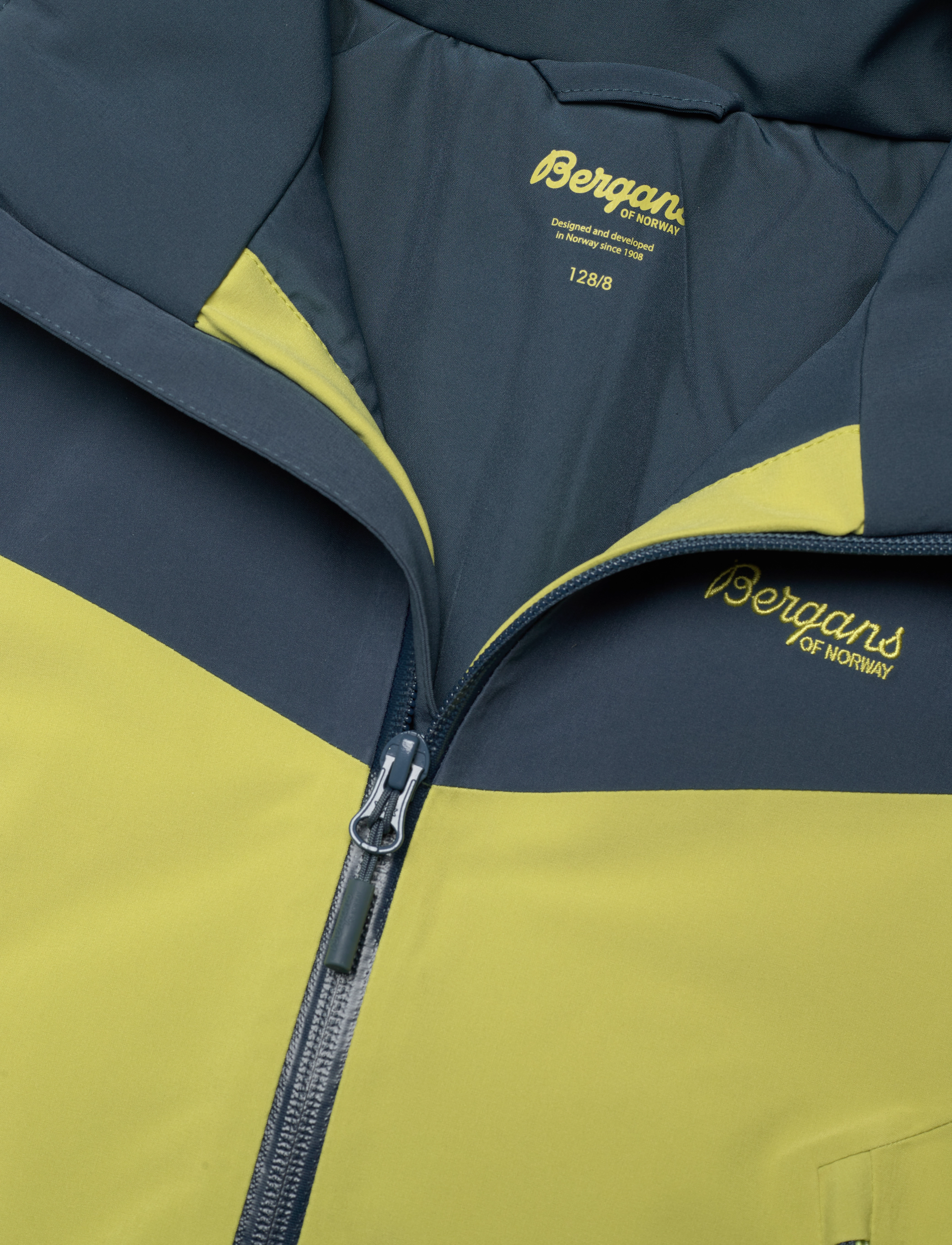 Bergans - Oppdal Insulated Youth Jacket Green Oasis/Orion Blue 128 - green oasis/orion blue - 2