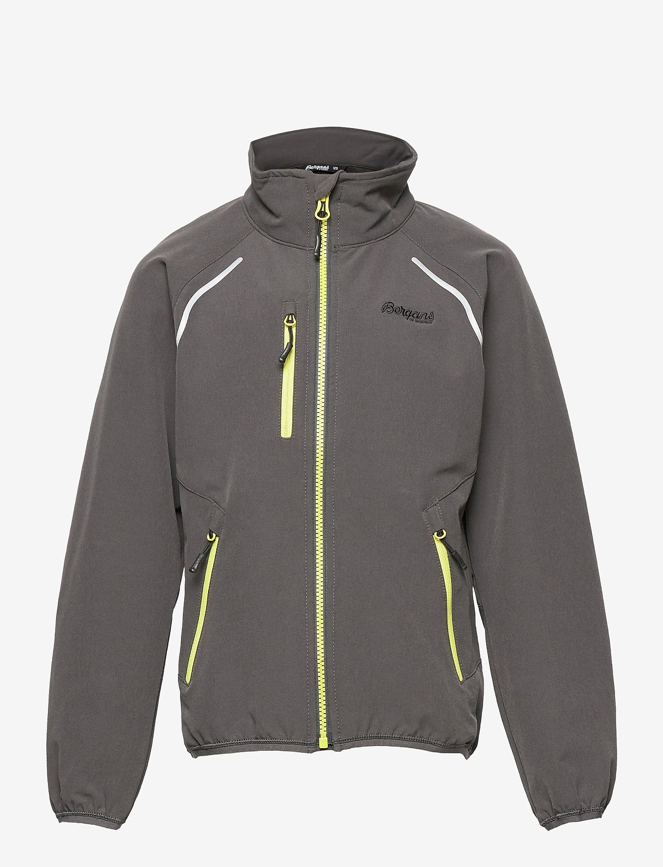 Bergans - Sjoa Light Softshell Youth Jacket Solid Charcoal 128 - softshell jackets - solid charcoal - 0