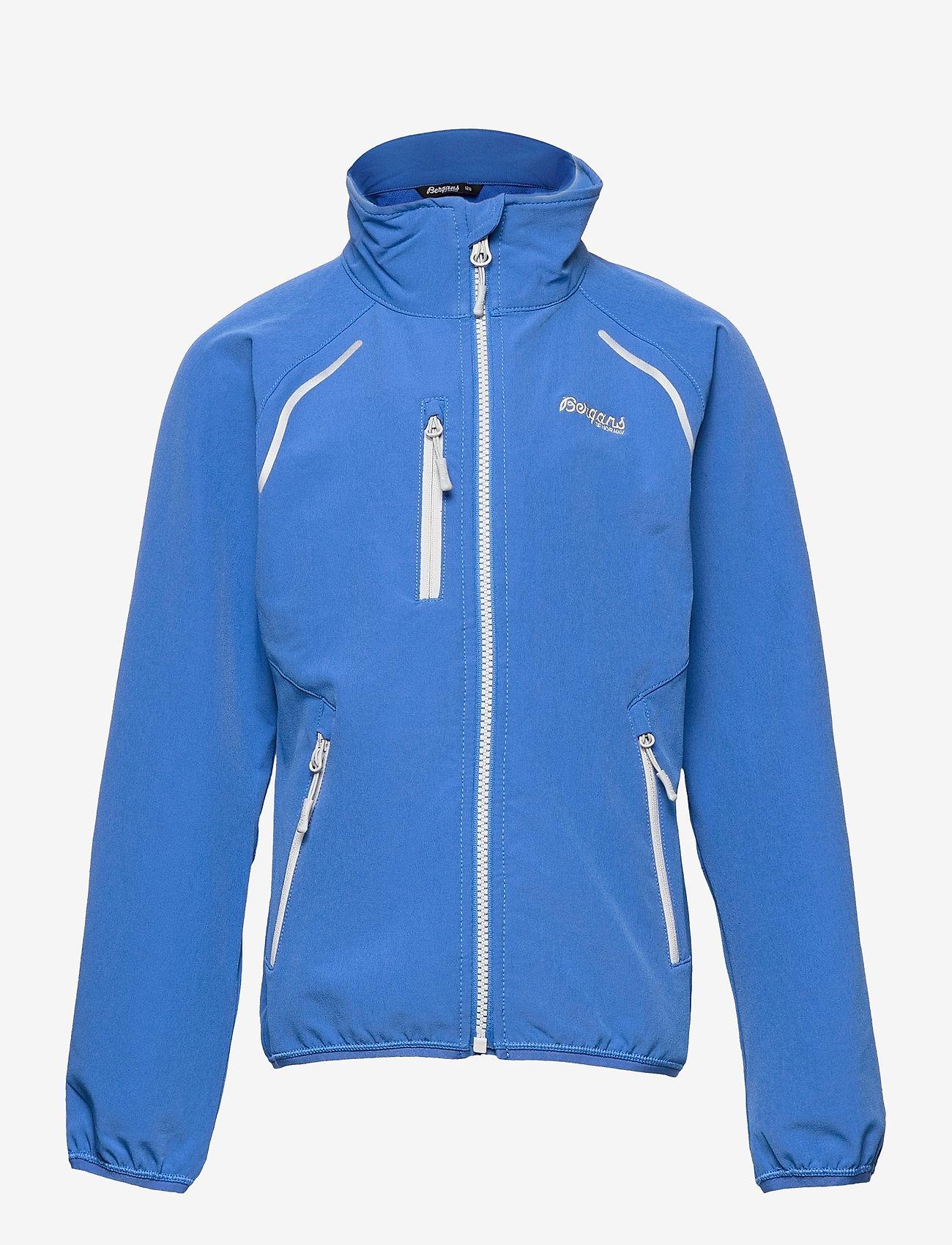 Bergans - Sjoa Light Softshell Youth Jacket Solid Charcoal 128 - softshell jackets - strong blue - 0