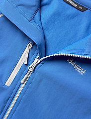 Bergans - Sjoa Light Softshell Youth Jacket Solid Charcoal 128 - softshell-jakker - strong blue - 2