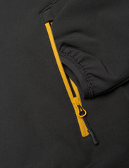 Bergans - Sjoa Light Softshell Youth Girl Jacket Solid Charcoal 128 - „softshell“ striukė - solid charcoal/light golden yellow - 3