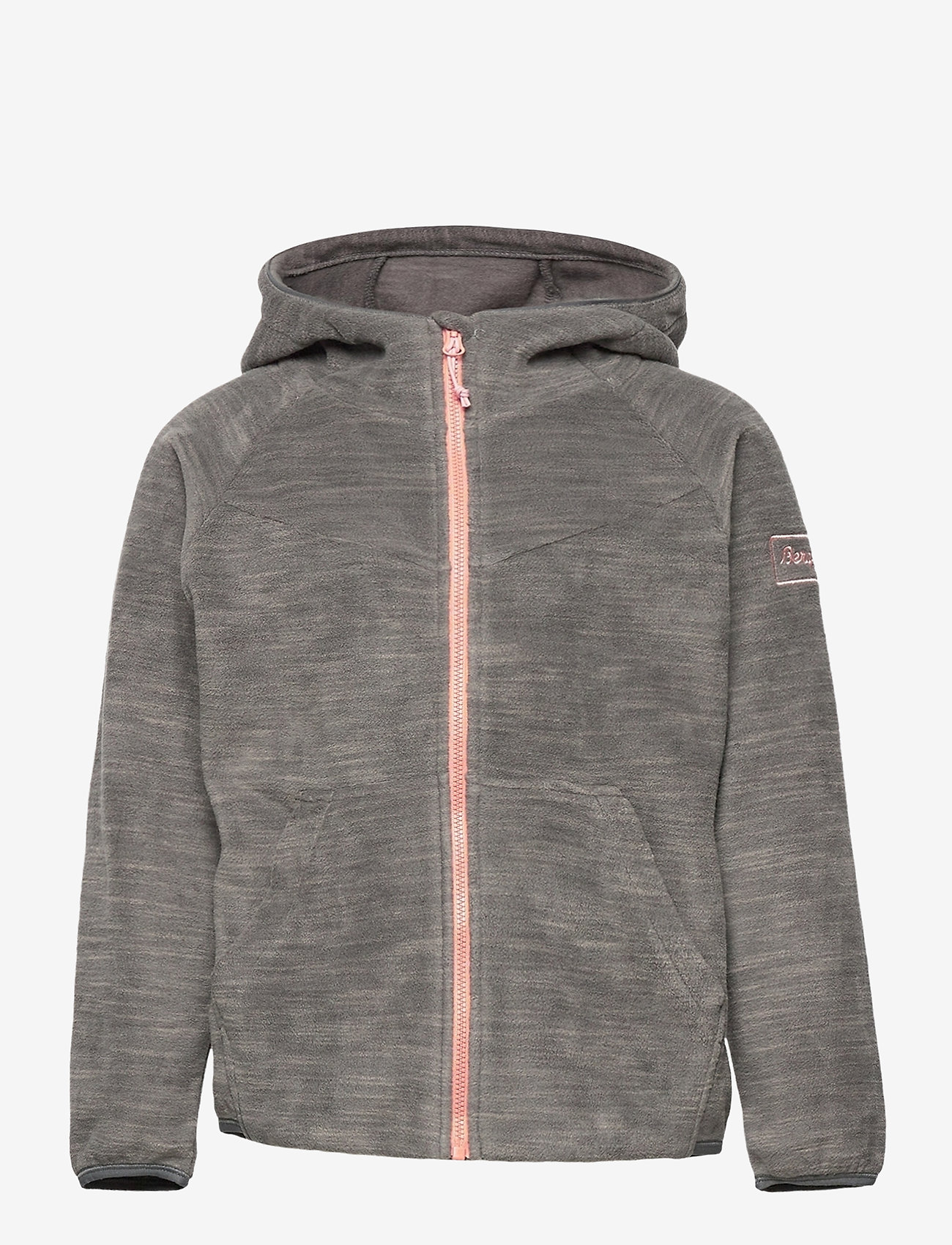 SOLID DARK GREY MELANGE / PASTEL PINK