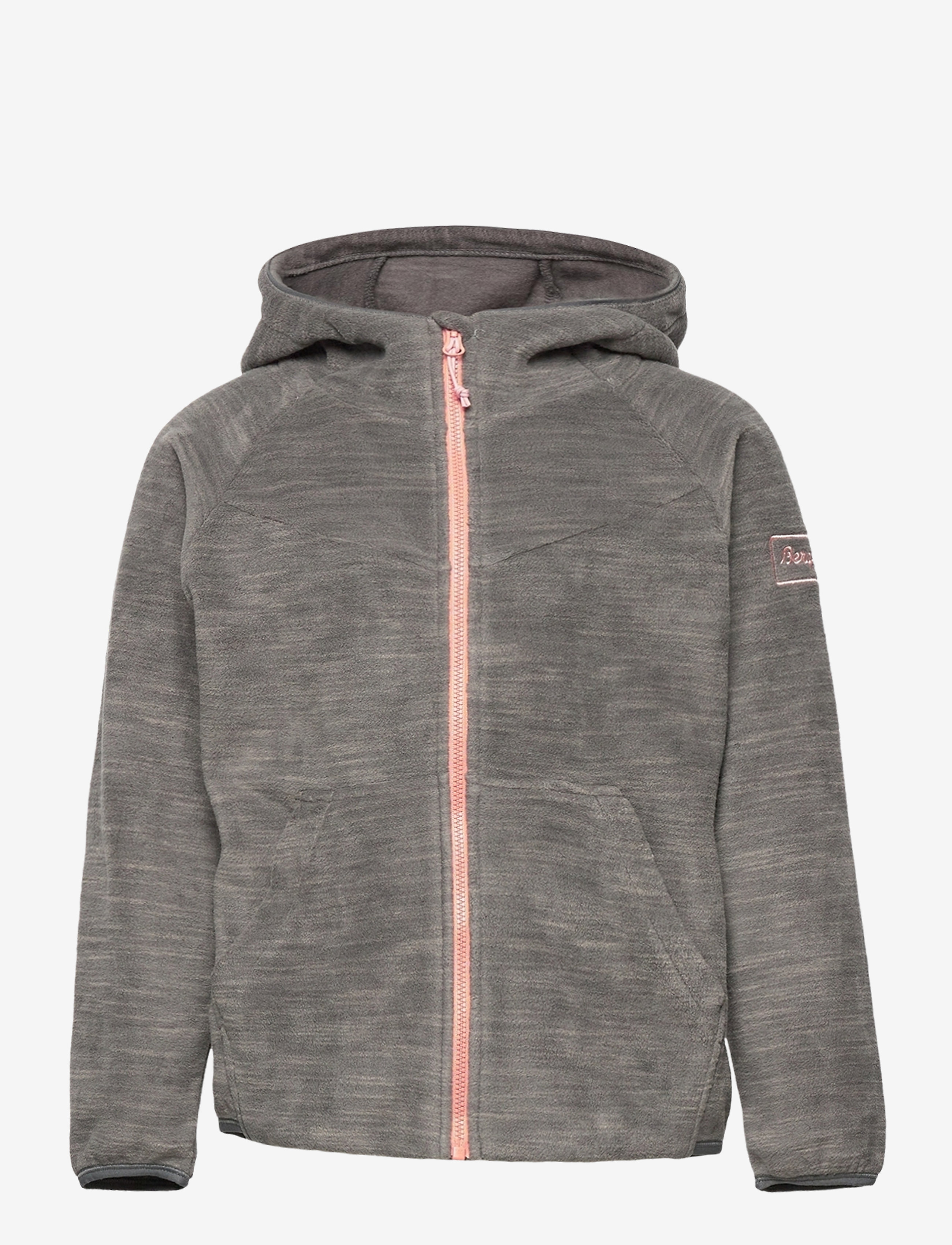 SOLID DARK GREY MELANGE / PASTEL PINK