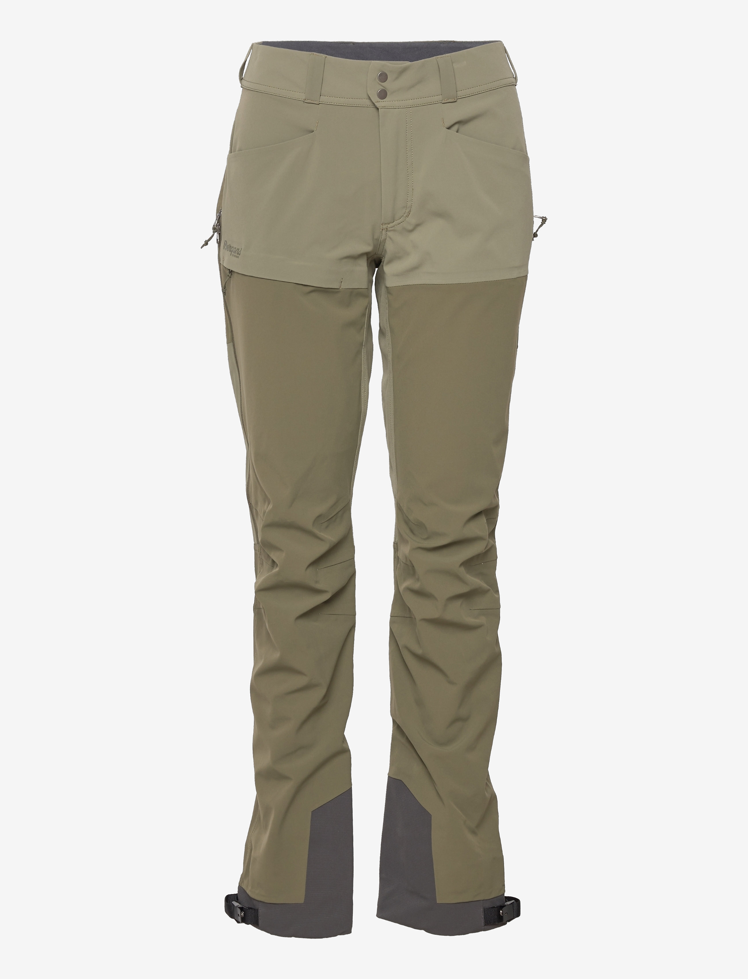 Bergans - Bekkely Hybrid W Pants - dark green mud / green mud - 0