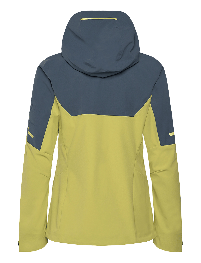 Bergans - Senja Hybrid Softshell W Jacket Green Oasis/Orion Blue XS - friluftsjakker - green oasis/orion blue - 1