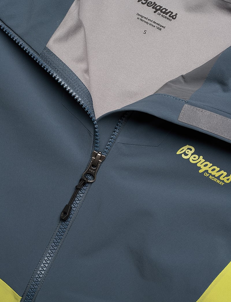 Bergans - Senja Hybrid Softshell W Jacket Green Oasis/Orion Blue XS - friluftsjakker - green oasis/orion blue - 2