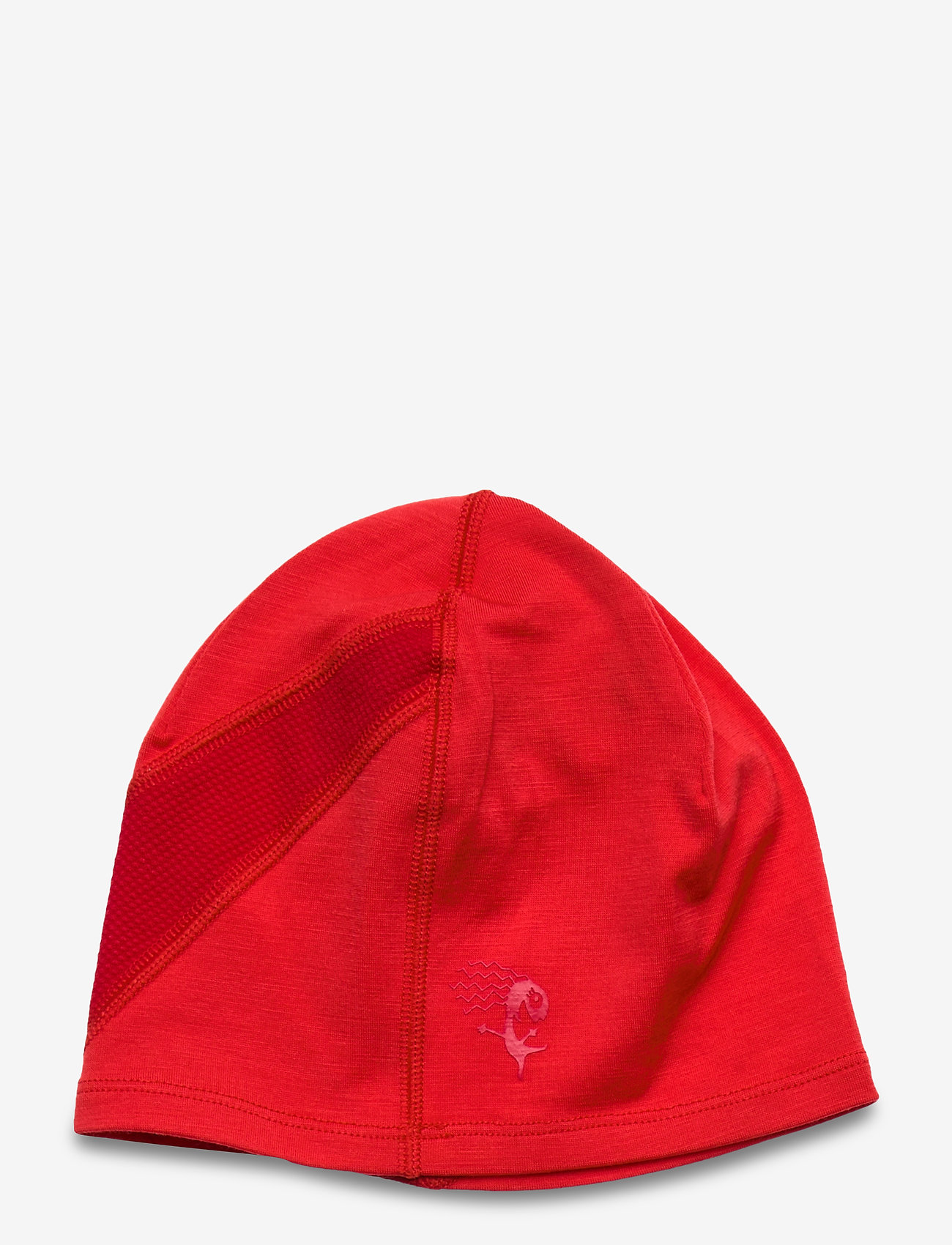 Bergans - Cecilie Light Wool Beanie Orion Blue/Misty Forest 58 - lt dahliared/dahliared - 1