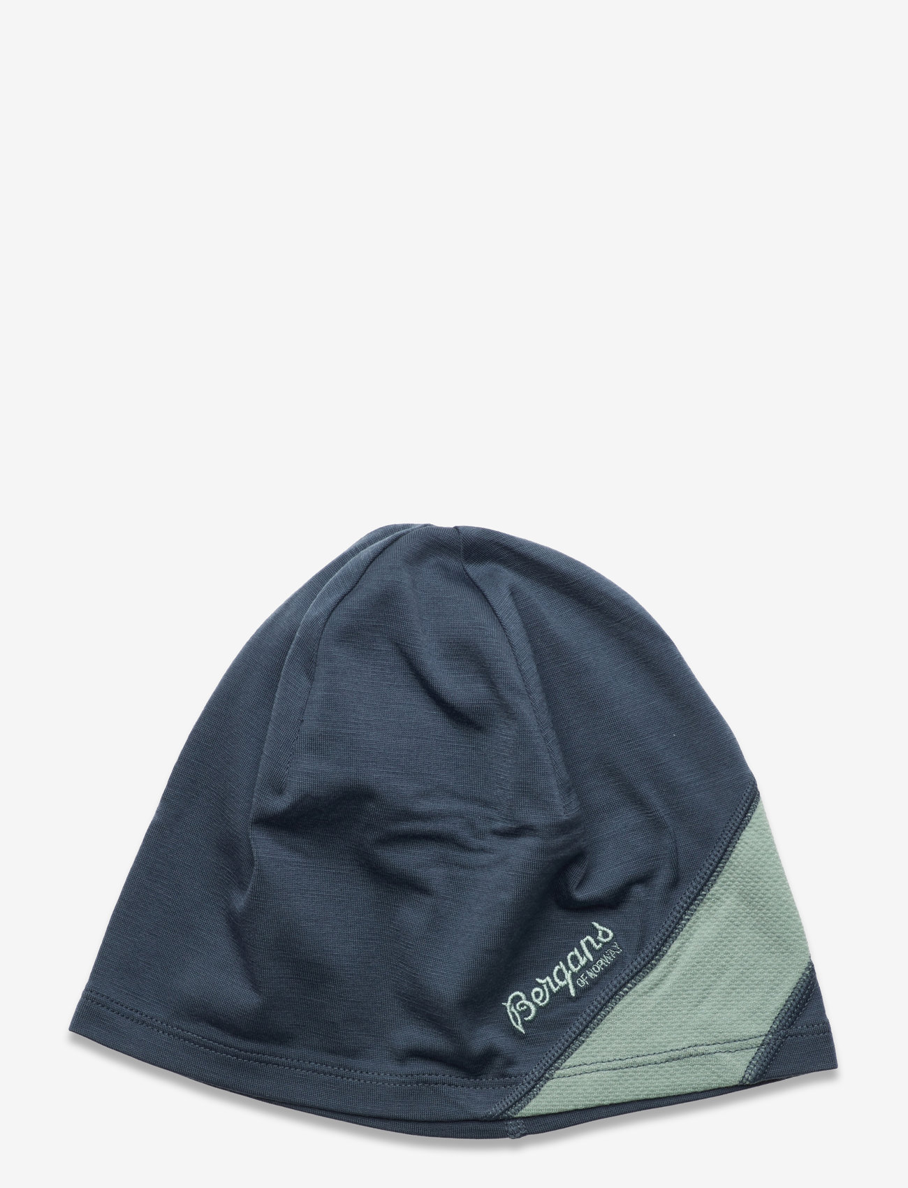 Bergans - Cecilie Light Wool Beanie Orion Blue/Misty Forest 58 - orion blue/misty forest - 0