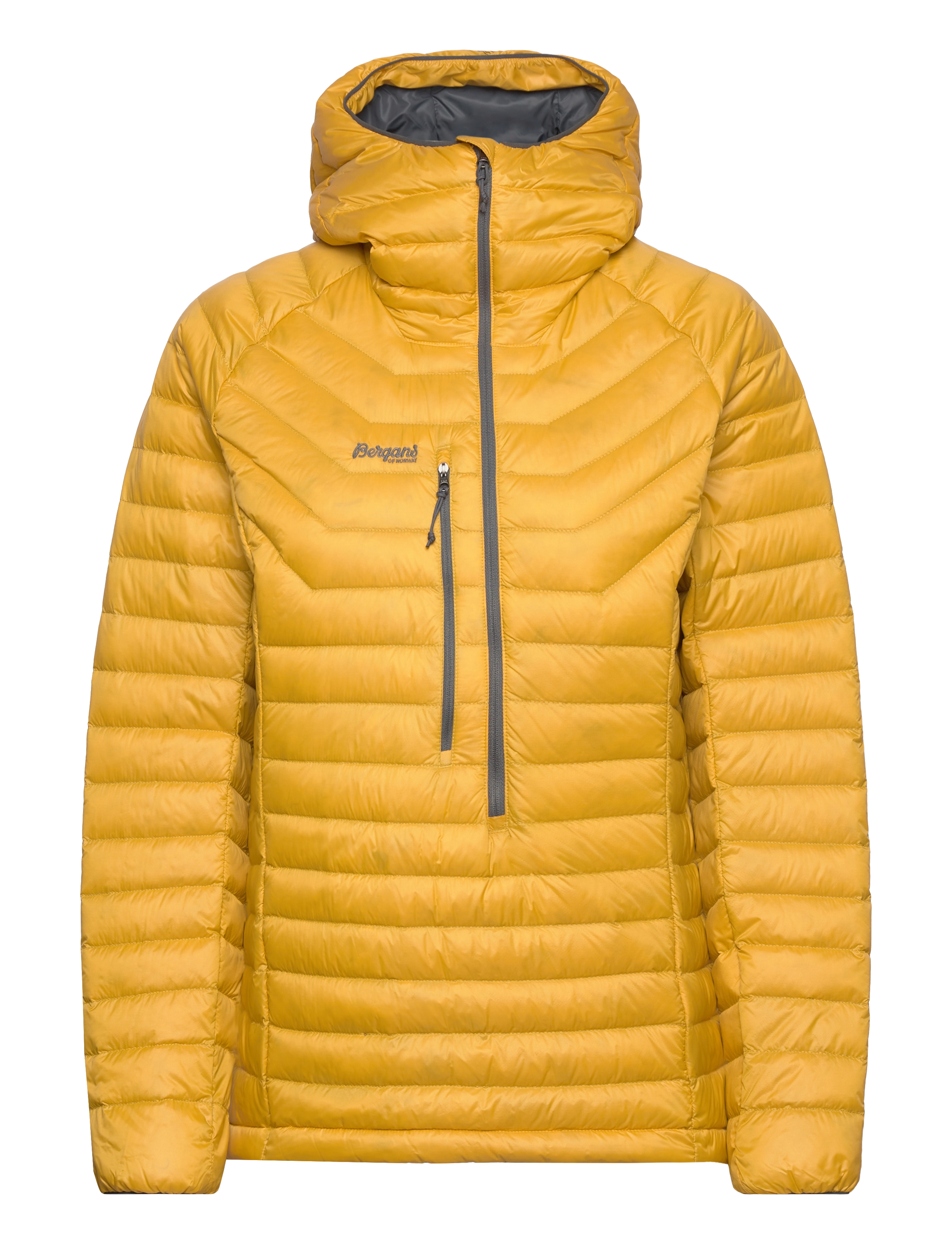 Cecilie Down Light Anorak Light Golden Yellow/Solid Dark Grey XS - LIGHT GOLDEN YELLOW/SOLID DARK GREY