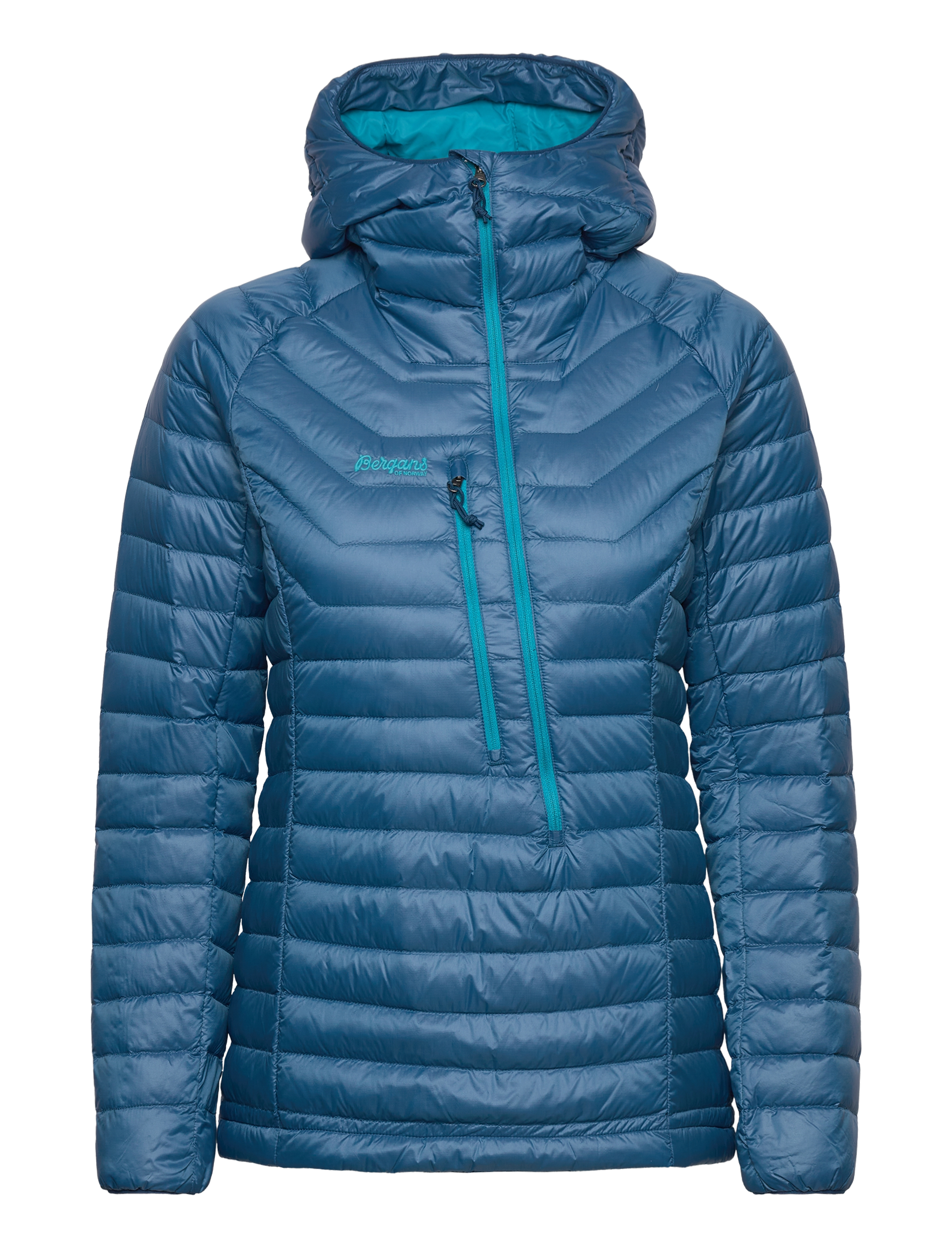 Cecilie Down Light Anorak Light Golden Yellow/Solid Dark Grey XS - DEEP SEA BLUE/CLEAR ICE BLUE