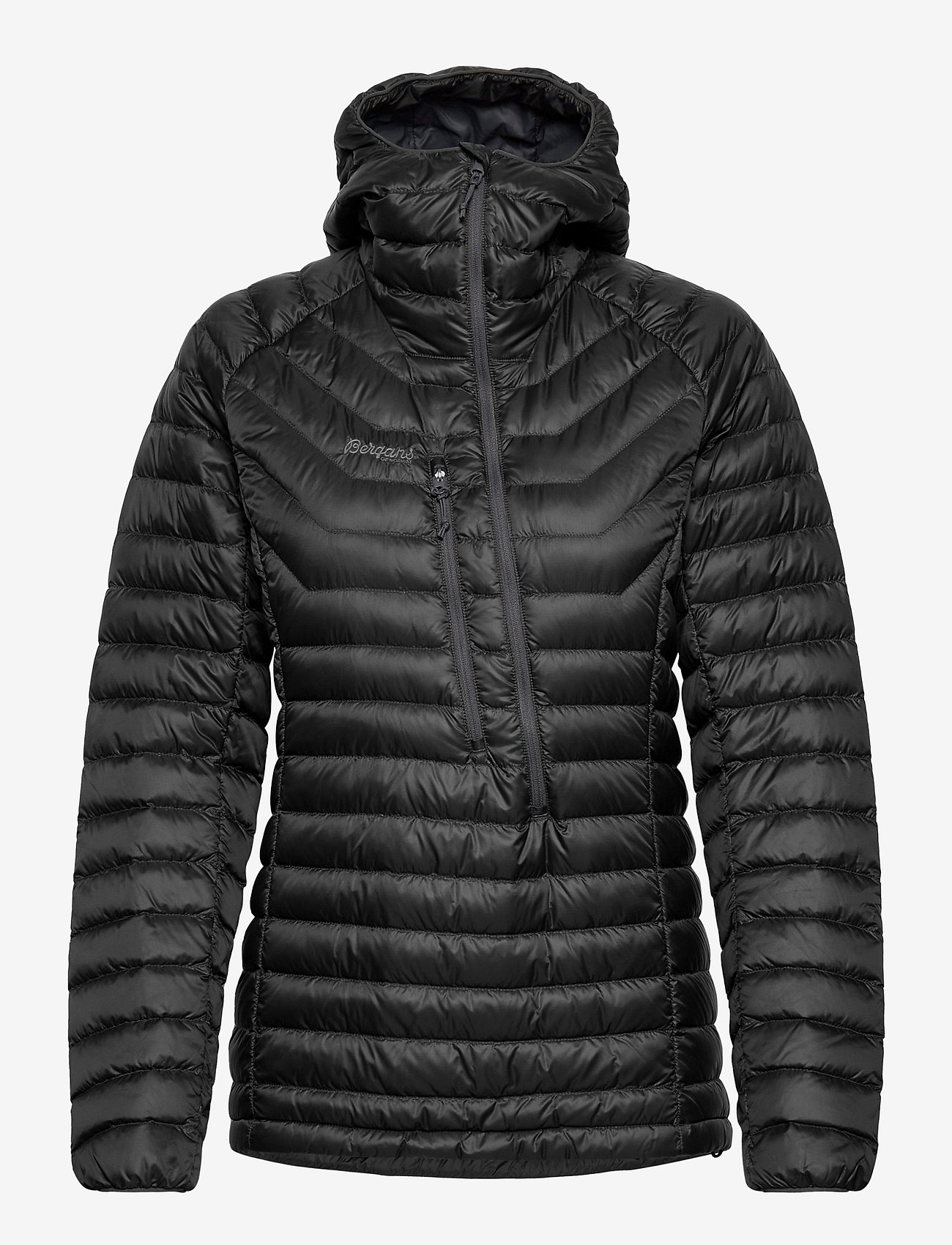 Bergans - Cecilie Down Light Anorak Deep Sea Blue/Clear Ice Blue S - kevättakit - solid charcoal / solid dark grey - 1