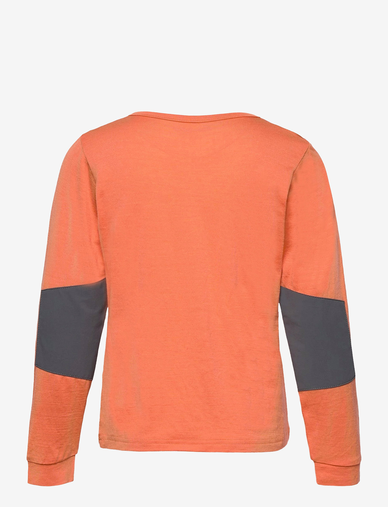 Bergans - Myske Wool Youth Shirt Cantaloupe 128 - cantaloupe - 1