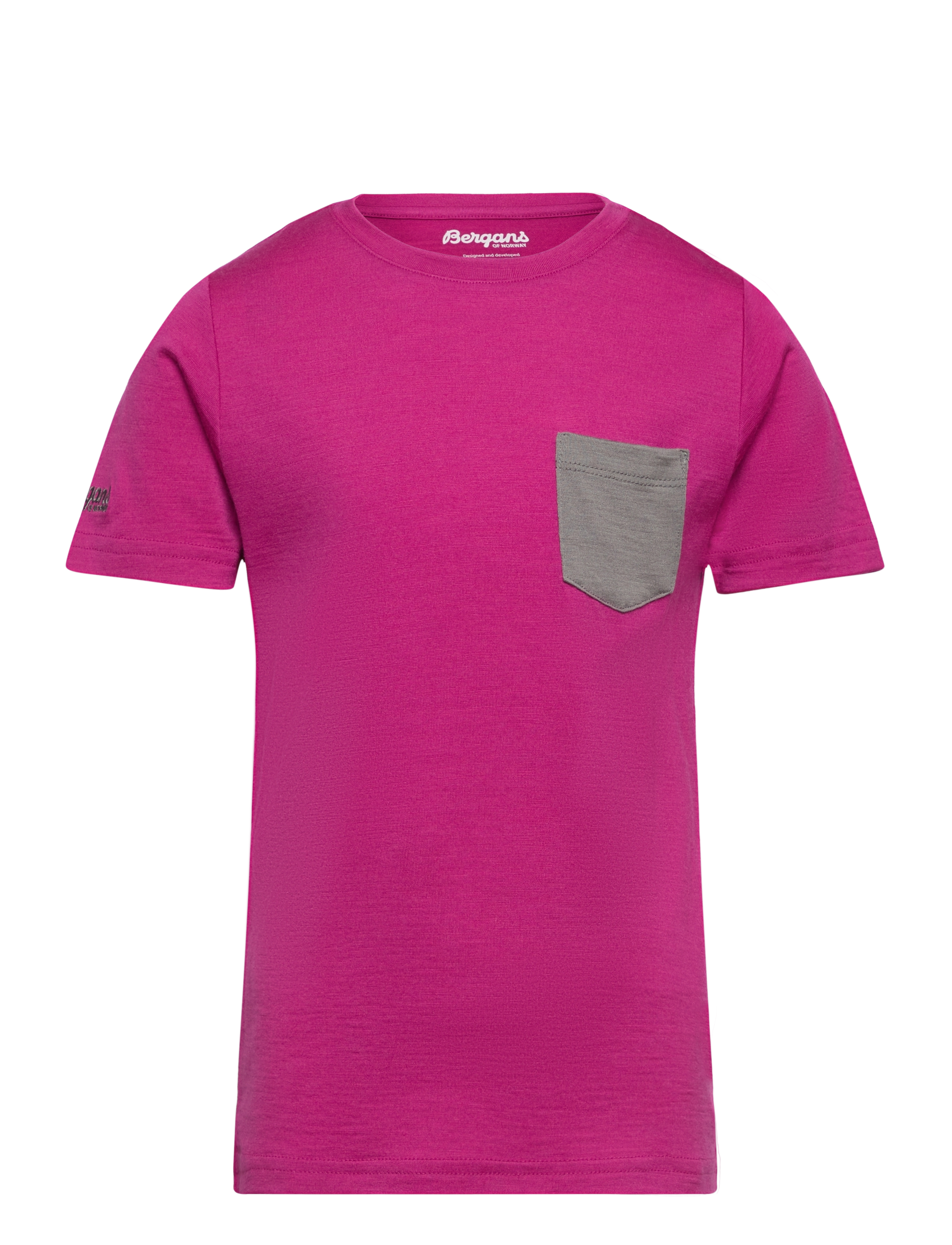 Myske Wool Youth Tee Navy Mel/SolidGrey 128 - FANDANGO PURPLE