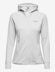 Bergans - Ulstein Wool Hood W Jacket Aluminium XS - mid layer jackets - aluminium - 0