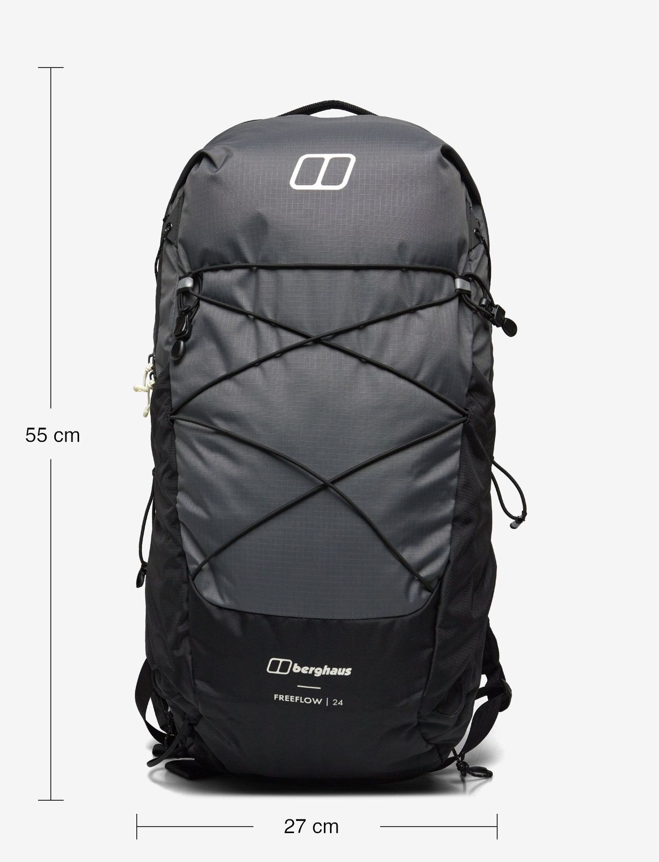 Berghaus - BG FREEFLOW 24L - training bags - grey pinstripe-jet black - 4