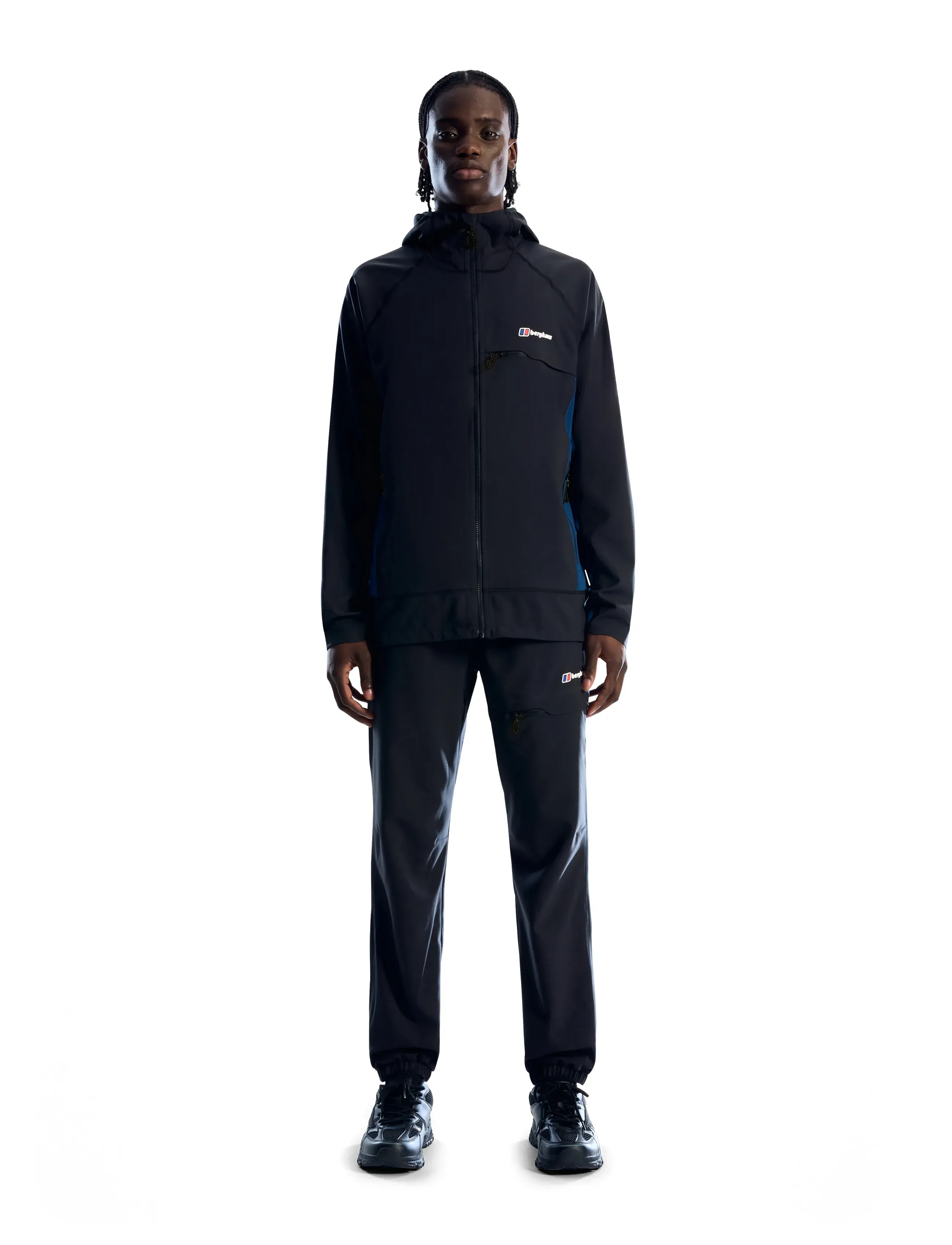 Berghaus Bg Wavertree Hooded Jkt Am Blk, L, Sport Jackets, Marineblau - Outdoor Männerswear