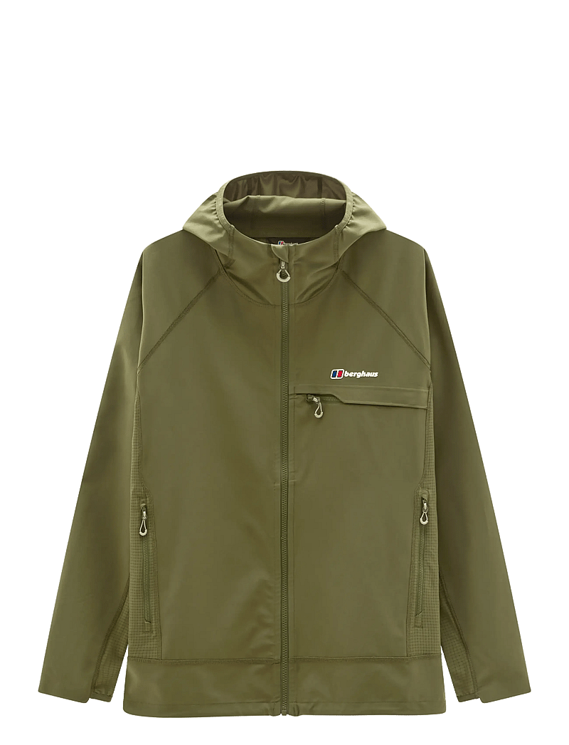 Berghaus - BG WAVERTREE HOODED JKT AM DKGRN - välijoped - cheviot green - 1