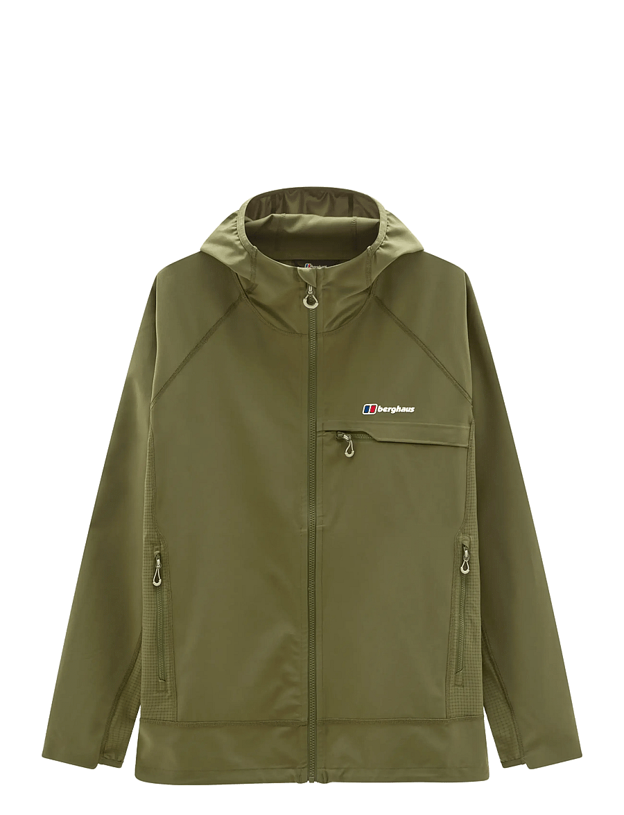 Berghaus - BG WAVERTREE HOODED JKT AM DKGRN - friluftsjakker - cheviot green - 1