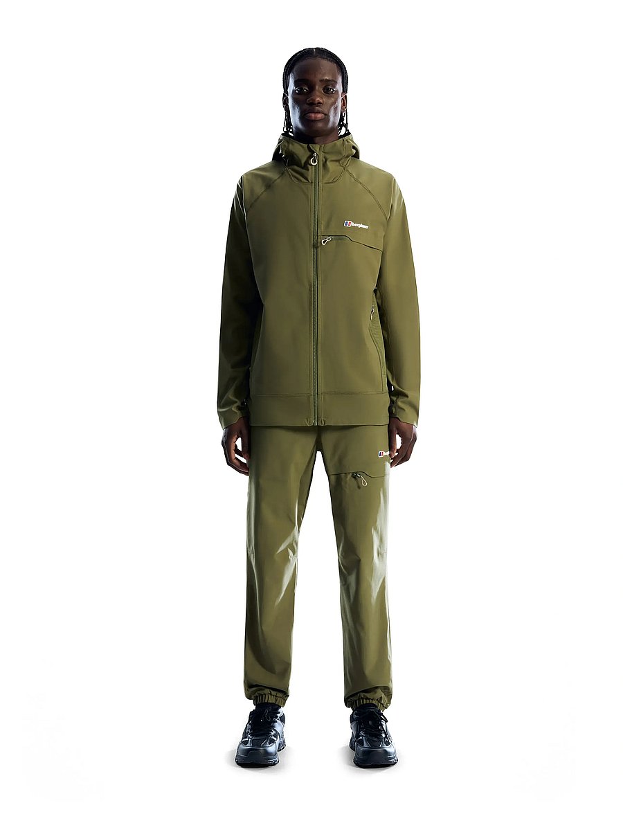 Berghaus - BG WAVERTREE HOODED JKT AM DKGRN - friluftsjakker - cheviot green - 0