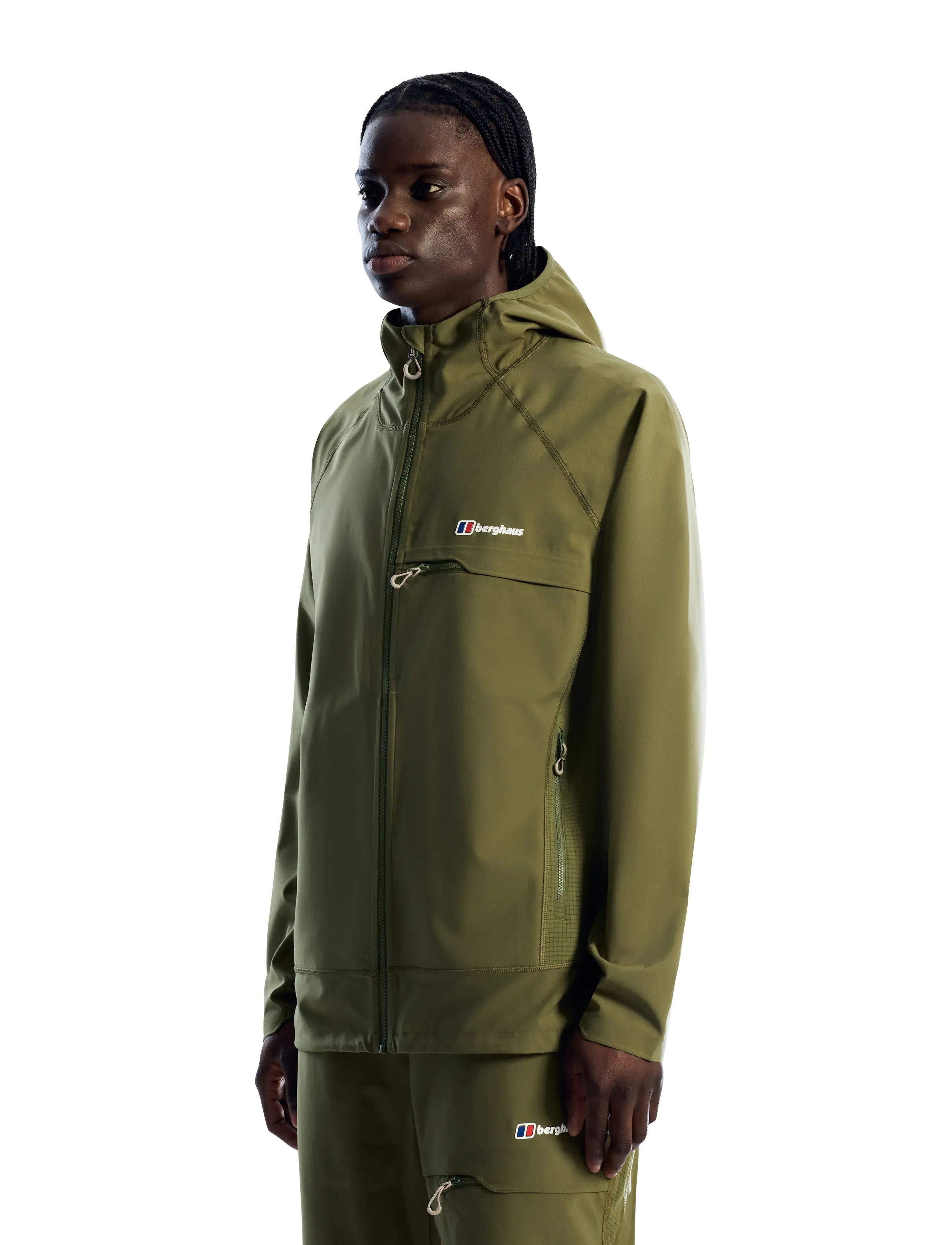 Berghaus - BG WAVERTREE HOODED JKT AM DKGRN - friluftsjakker - cheviot green - 2
