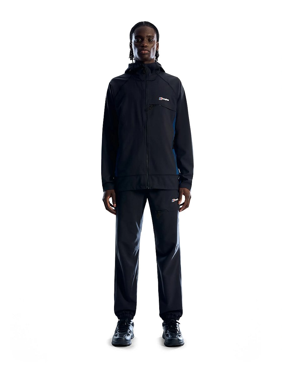 Berghaus - BG WAVERTREE PANT AM BLK - friluftsbyxor - jet black - 0