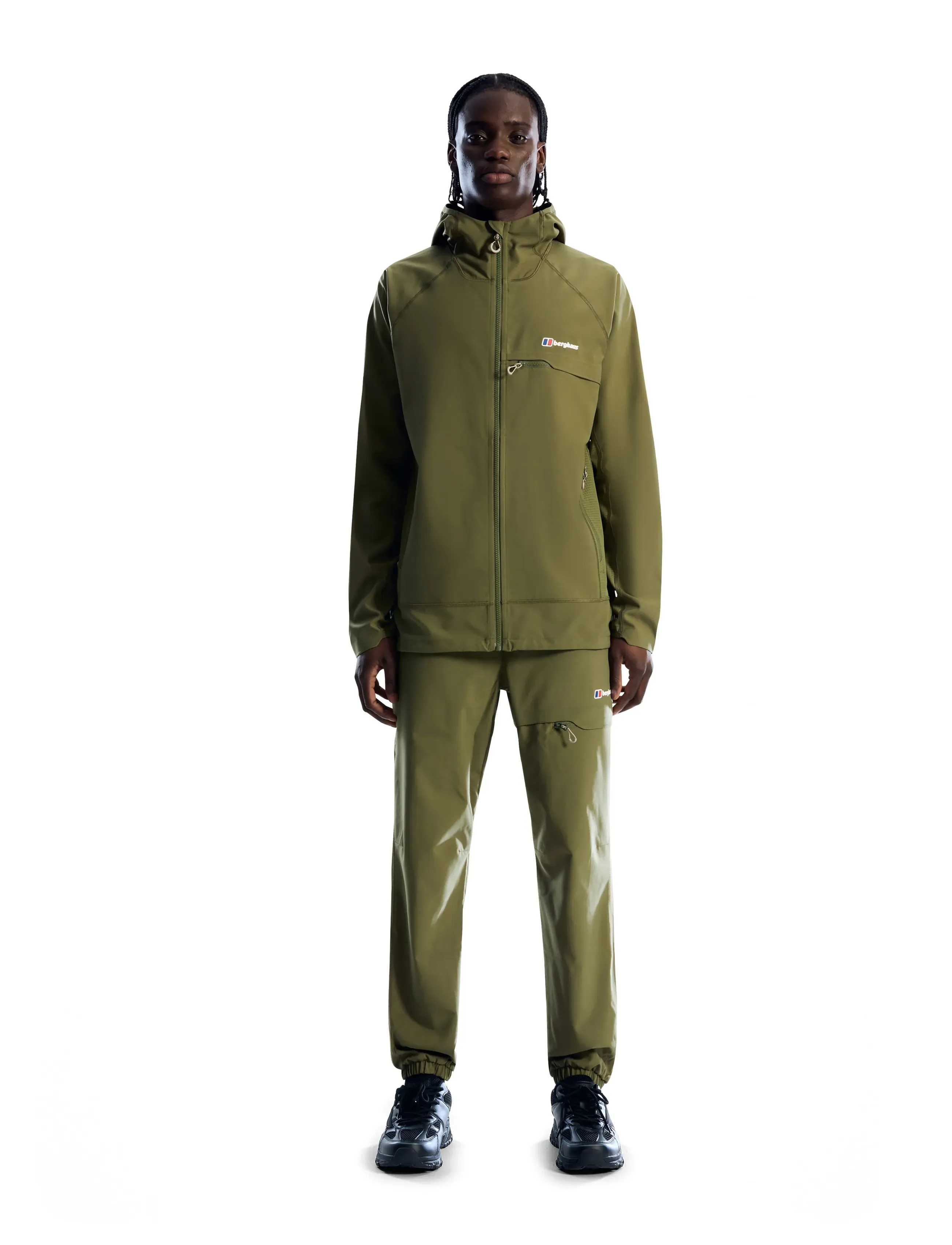 Berghaus Bg Wavertree Pant Am Dkgrn, Mænd, Zip-Off Outdoor Bukser, Kakigrøn, Str: XXL