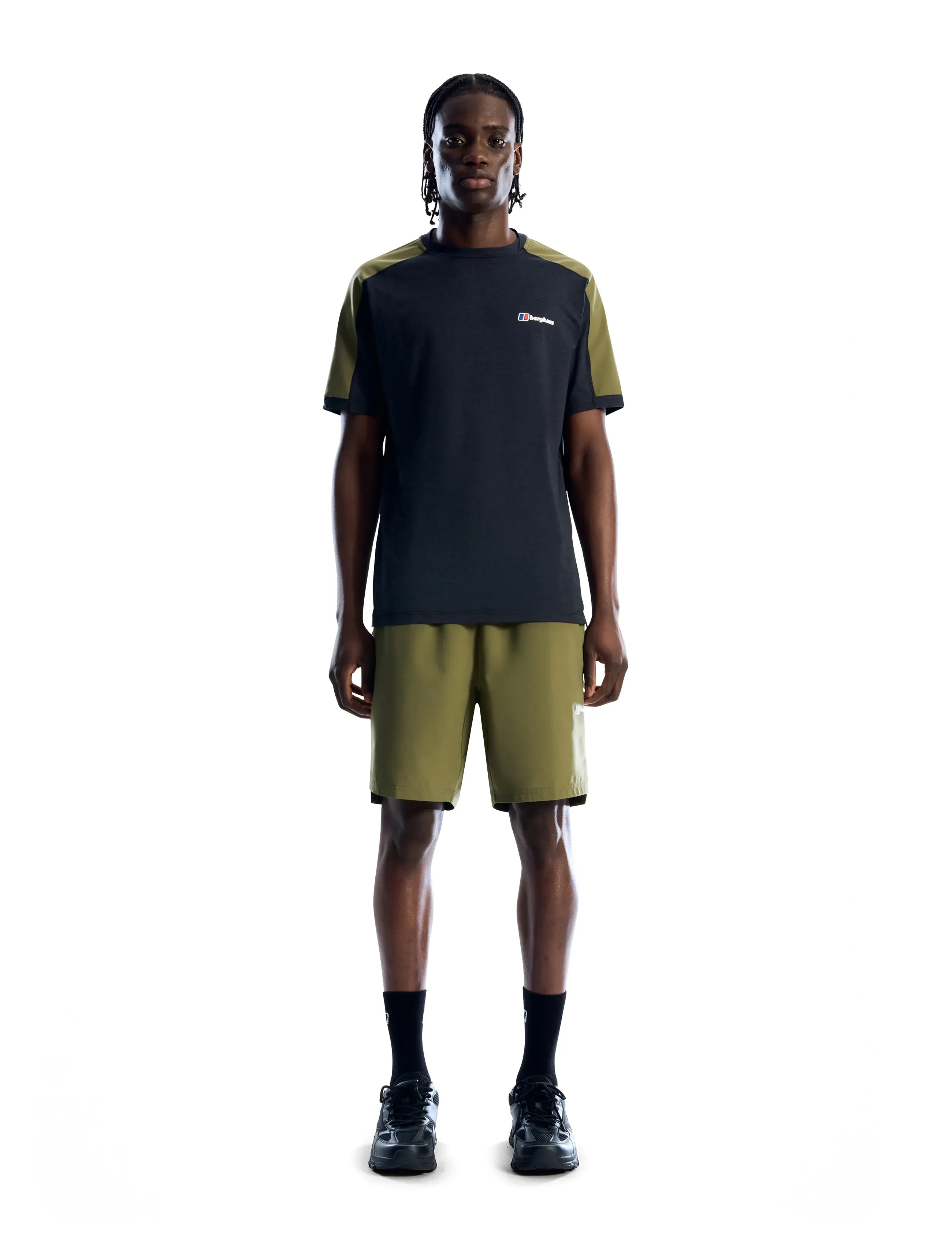 Berghaus Bg Wavertree Short Am Dkgrn, L, Sport Shorts, Khakigrün - Training Männerswear