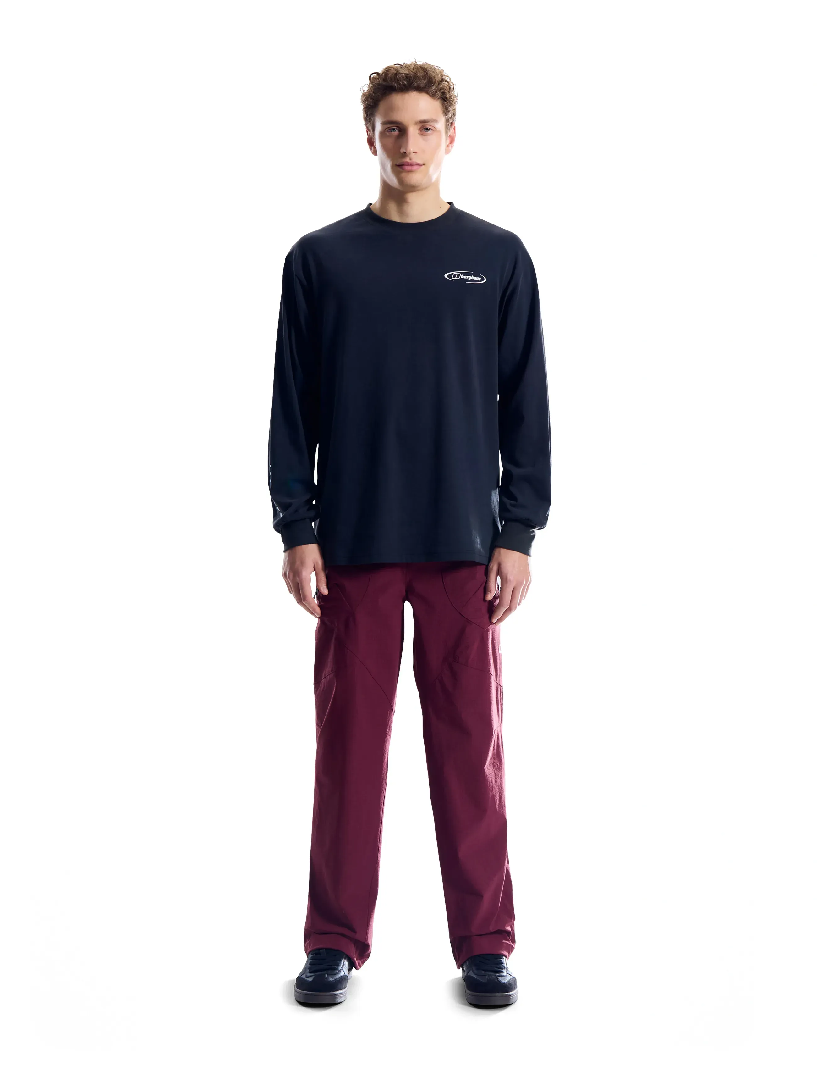 Berghaus BG BIG WALL PANT AM DKPUR - Bukser - DARK RHUM / burgundy