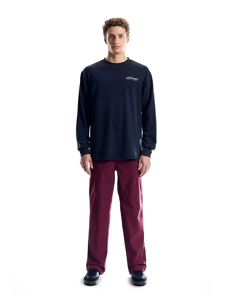 Berghaus - BG BIG WALL PANT AM DKPUR - fritidsbukser - dark rhum - 0