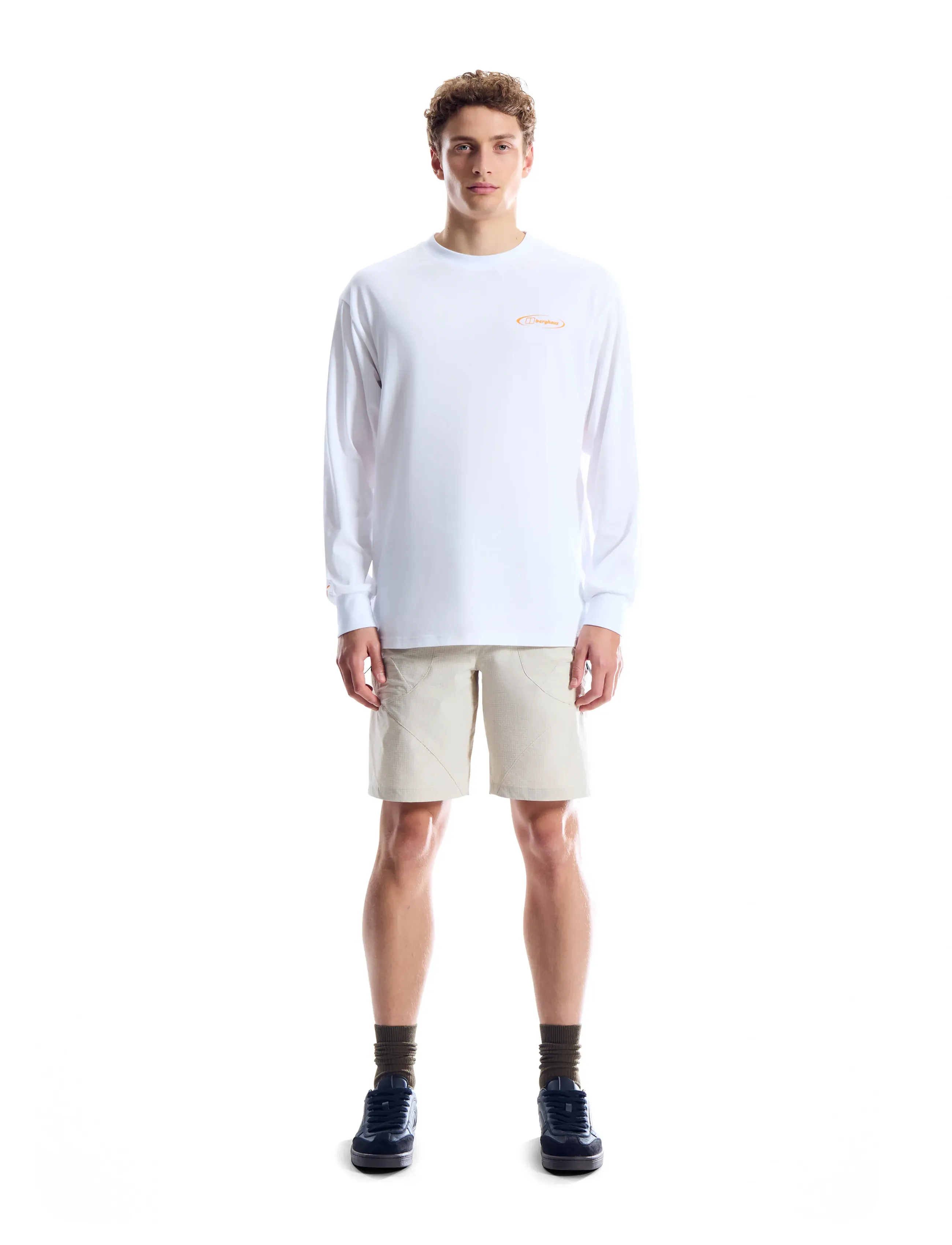 Berghaus Bg Big Wall Short Am Ltgry, 30, Sport Shorts, Creme - Outdoor Männerswear