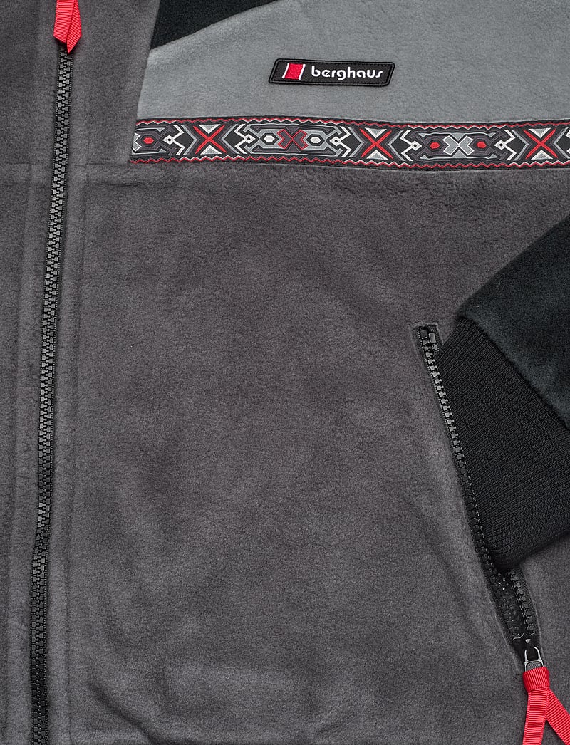 Berghaus - BG TRAMANTANA 91 FL JKT AU - fleece & midlayer - jet black-grey pinstripe - 3