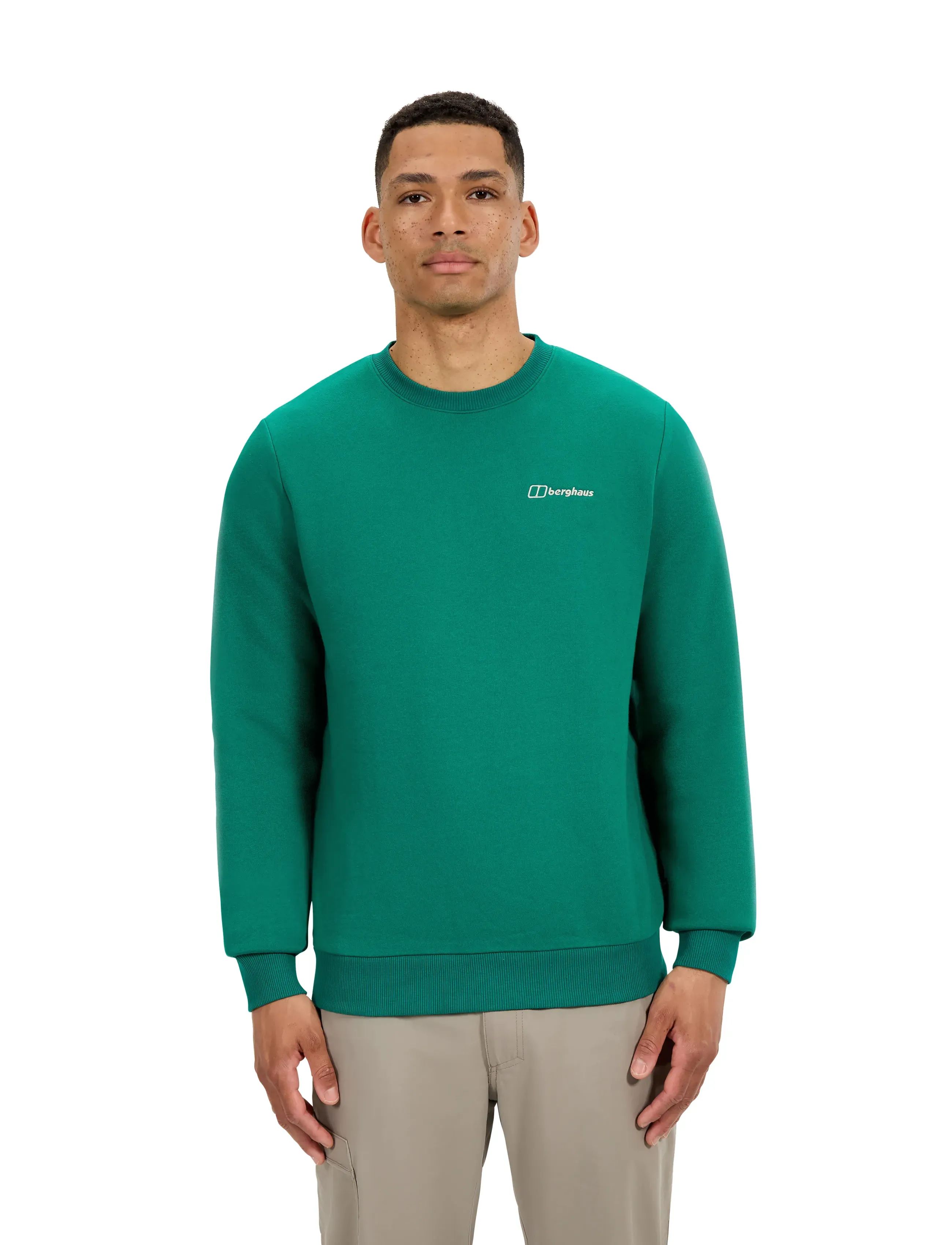 Berghaus BG M LOGO CREW - Sweatshirts - MEADOW GREEN / green