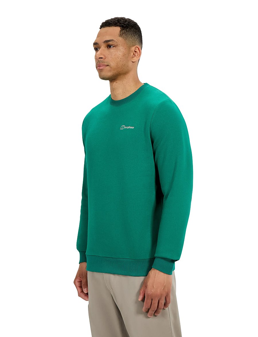 Berghaus - BG M LOGO CREW - tops - meadow green - 3