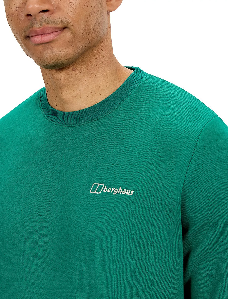 Berghaus - BG M LOGO CREW - tops - meadow green - 4