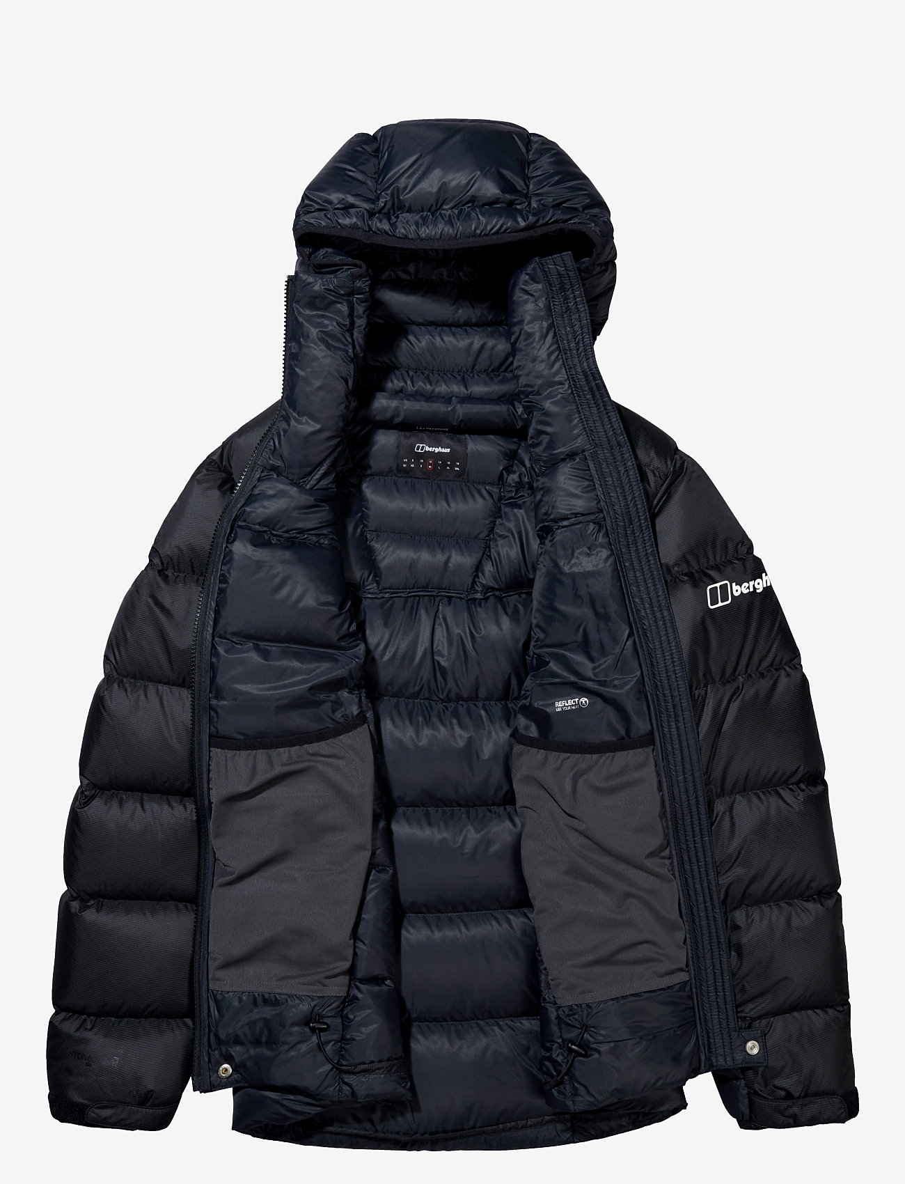 Berghaus - BG W MTN ARETE ULTRA DOWN HOODY - outdoor jacken - black-black - 1