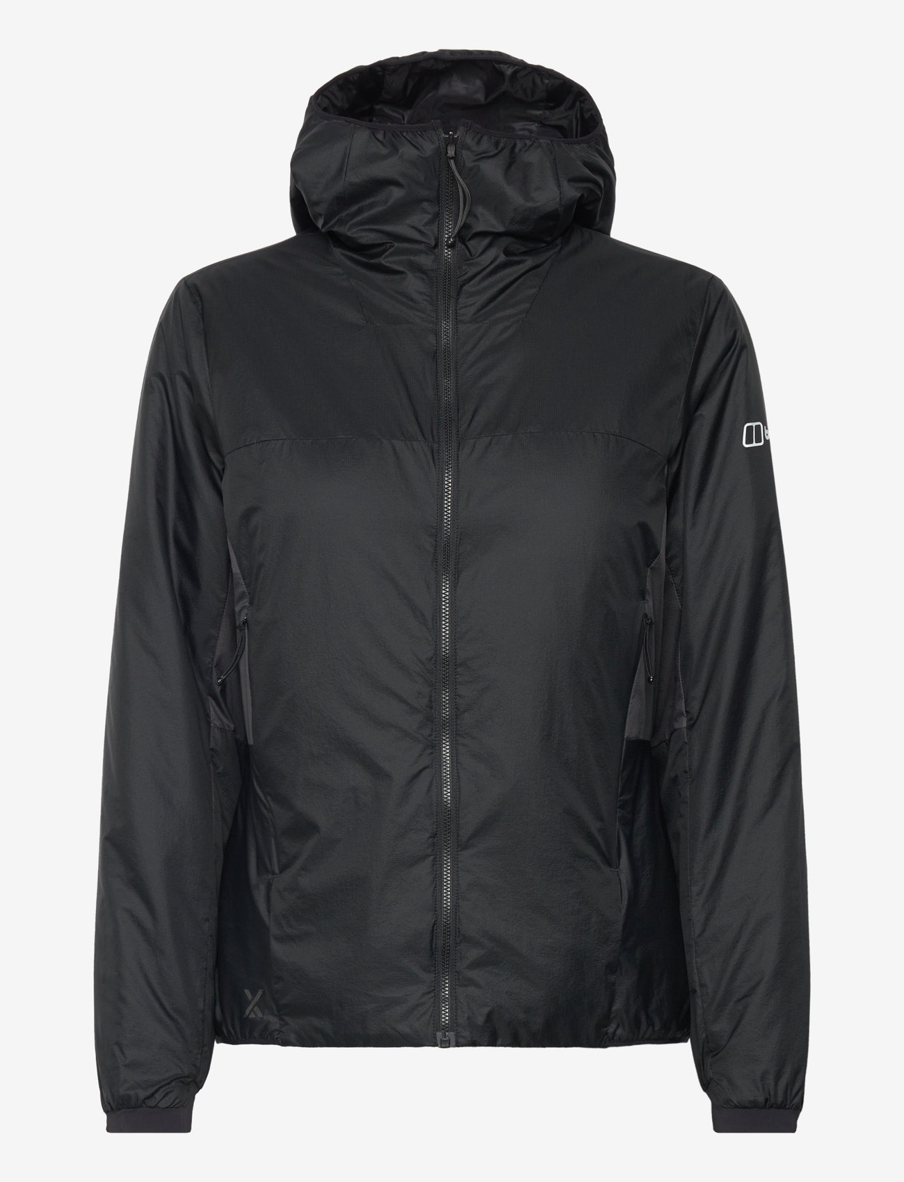 Berghaus - BG W MTN ARETE LB SYNTHETIC HOODY - outdoor jacken - jet black-grey pinstripe - 0
