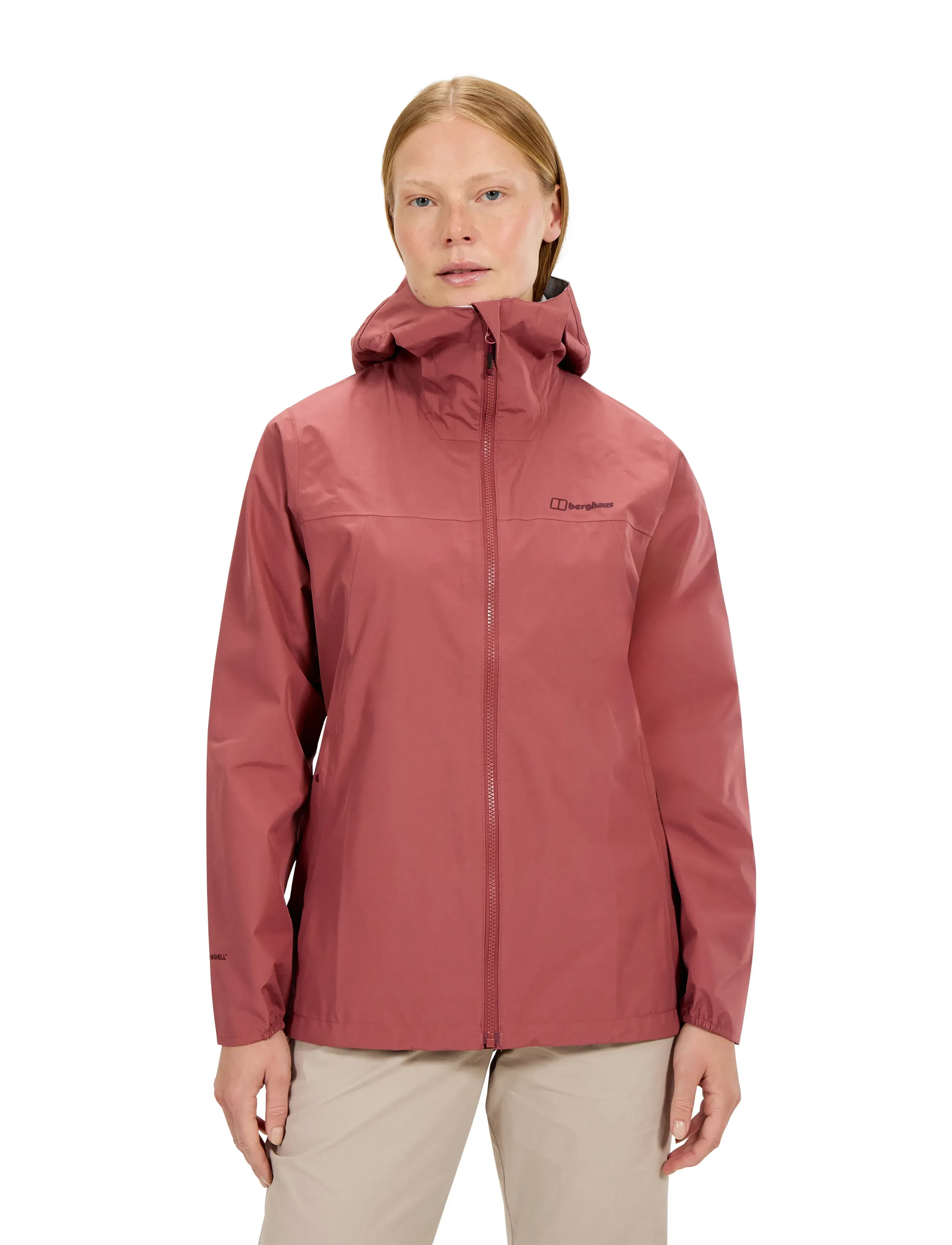 Berghaus Bg W Deluge Pro 3.0 Jkt, M, Pink, Regntøj > Regnfrakker, Dame