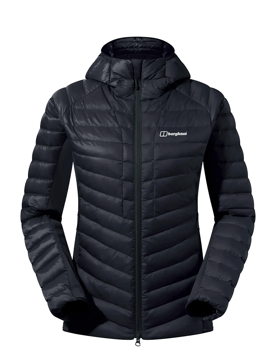Berghaus - BG W TEPHRA STRETCH REFLECT 2.0 HDY - sulejoped ja voodriga joped - black-black - 0