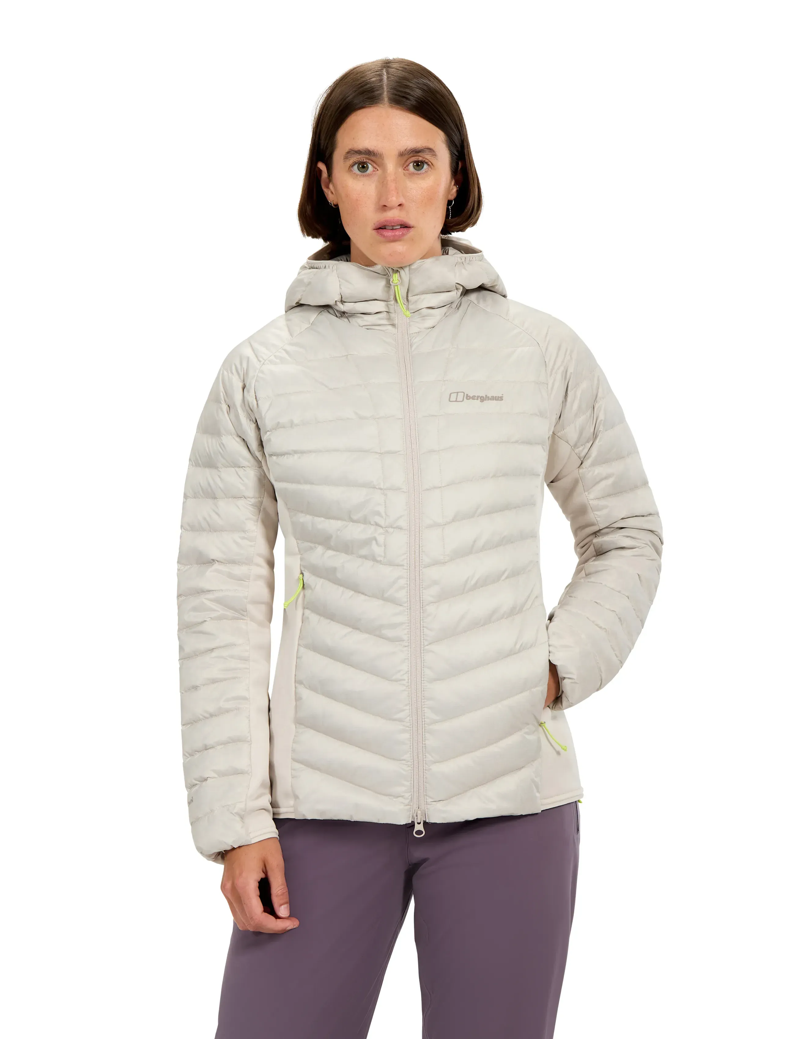 Berghaus Bg W Tephra Strch Rflct 2.0 Hoody, S, Jackets, Creme - Padded Jacket, Frauen