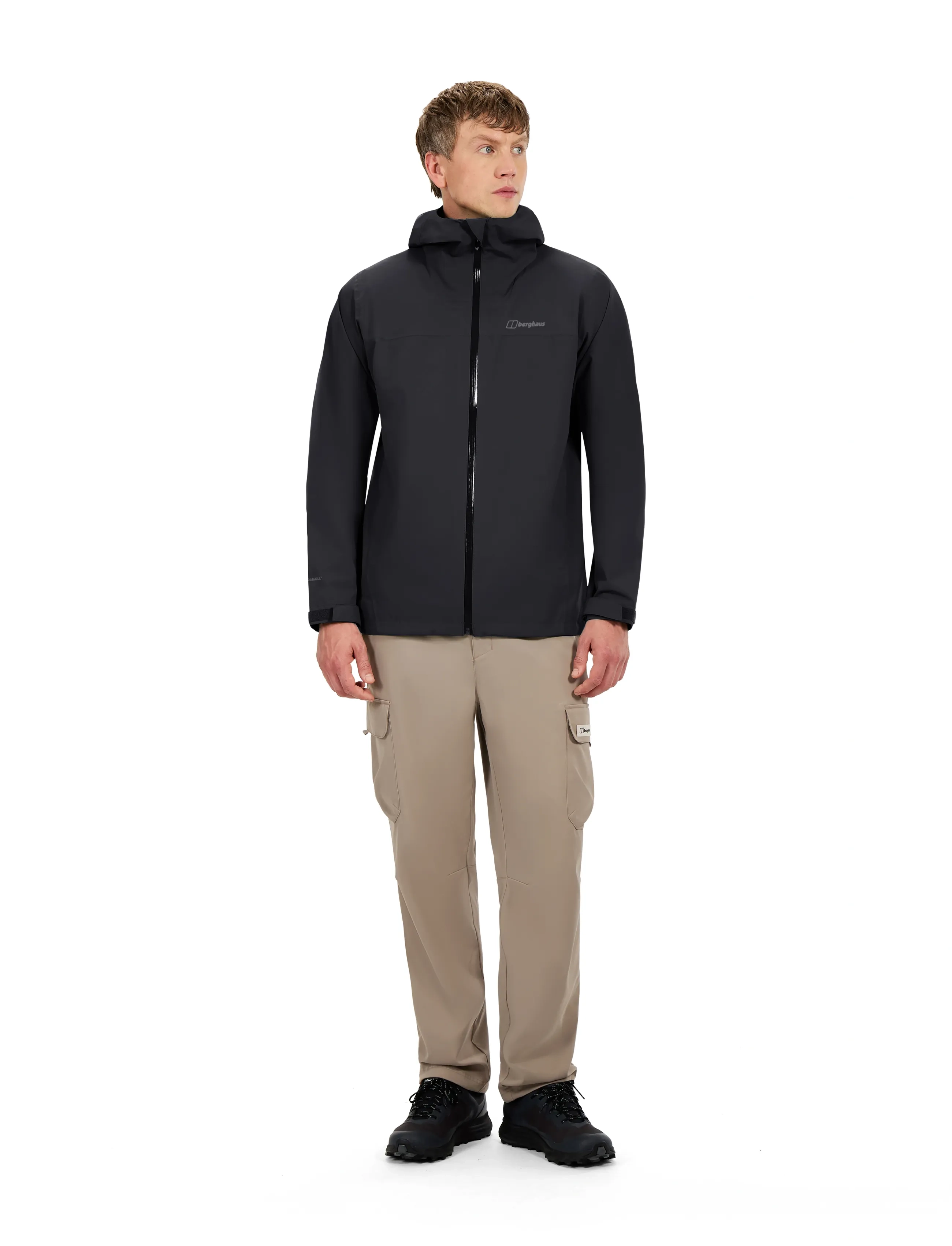 Berghaus - BG M ARNABY HOODED JKT - regnjakker - black-black - 0