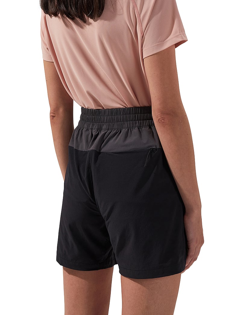 Berghaus - BG W WANDERMOOR WIND SHORT - friluftsshorts - jet black-grey pinstripe - 5